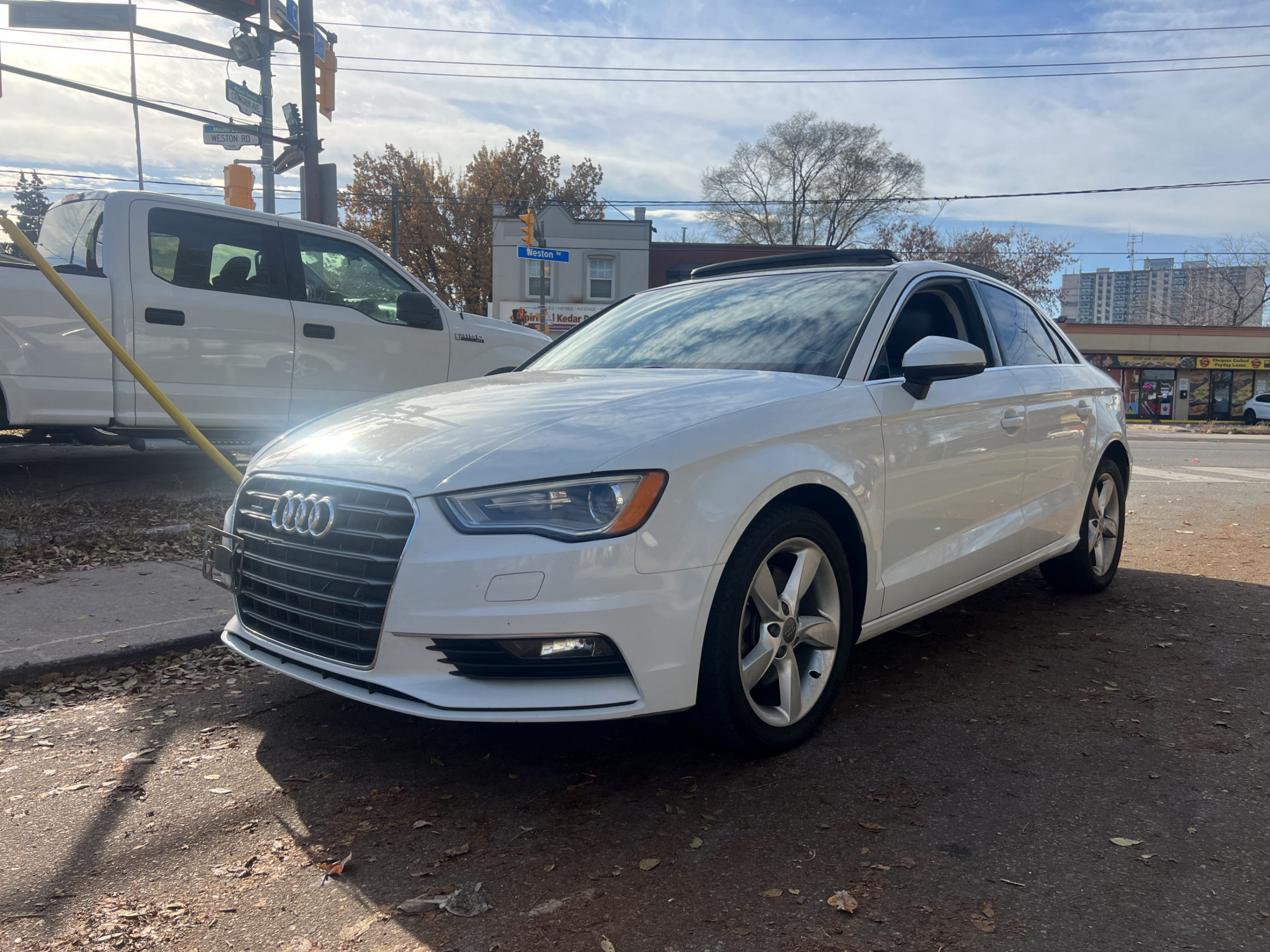 White 2015 Audi A3 Sedan Automatic