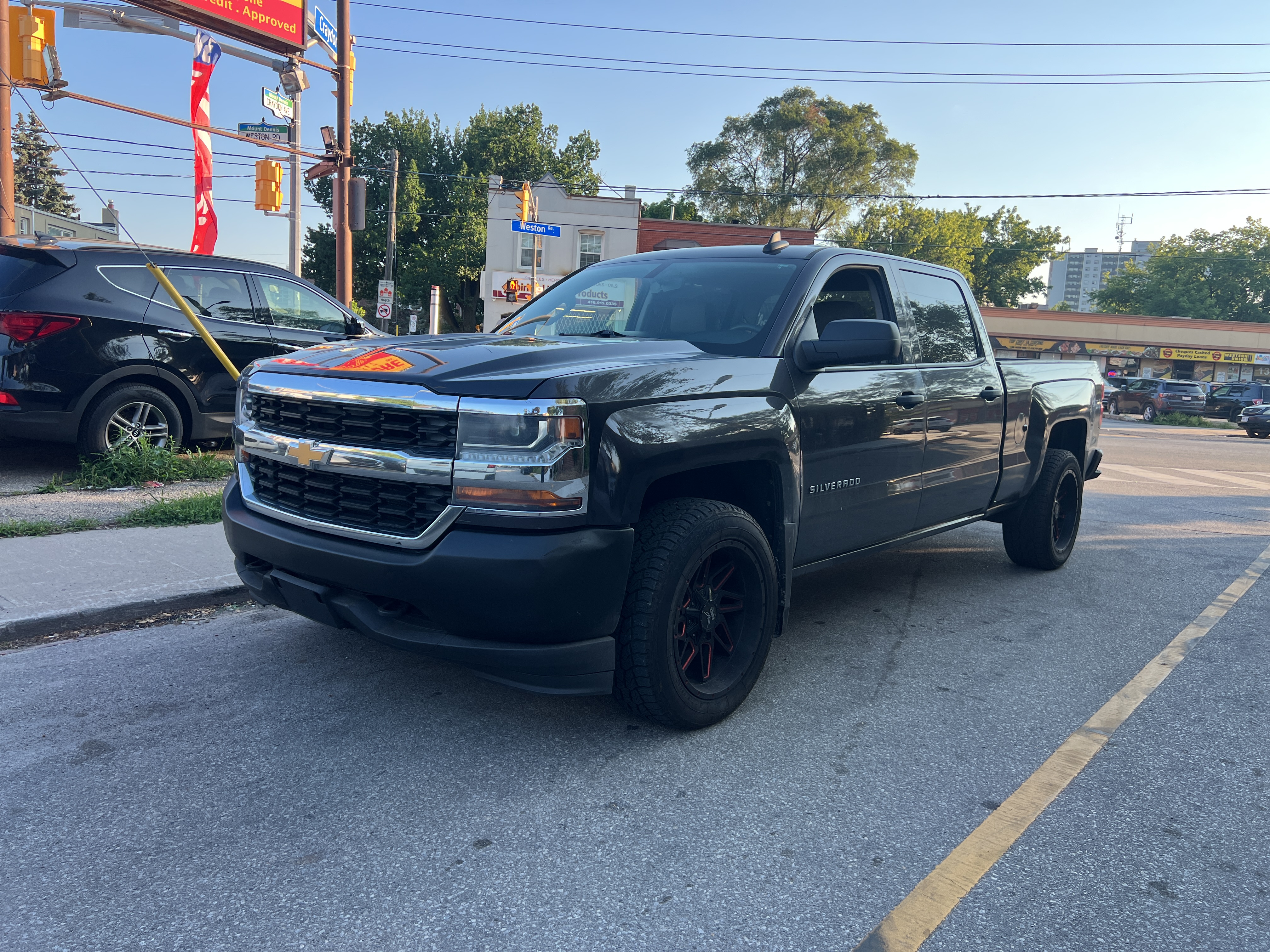 Gray 2016 Chevrolet Silverado 1500 Pickup Truck Four-Wheel Drive Automatic