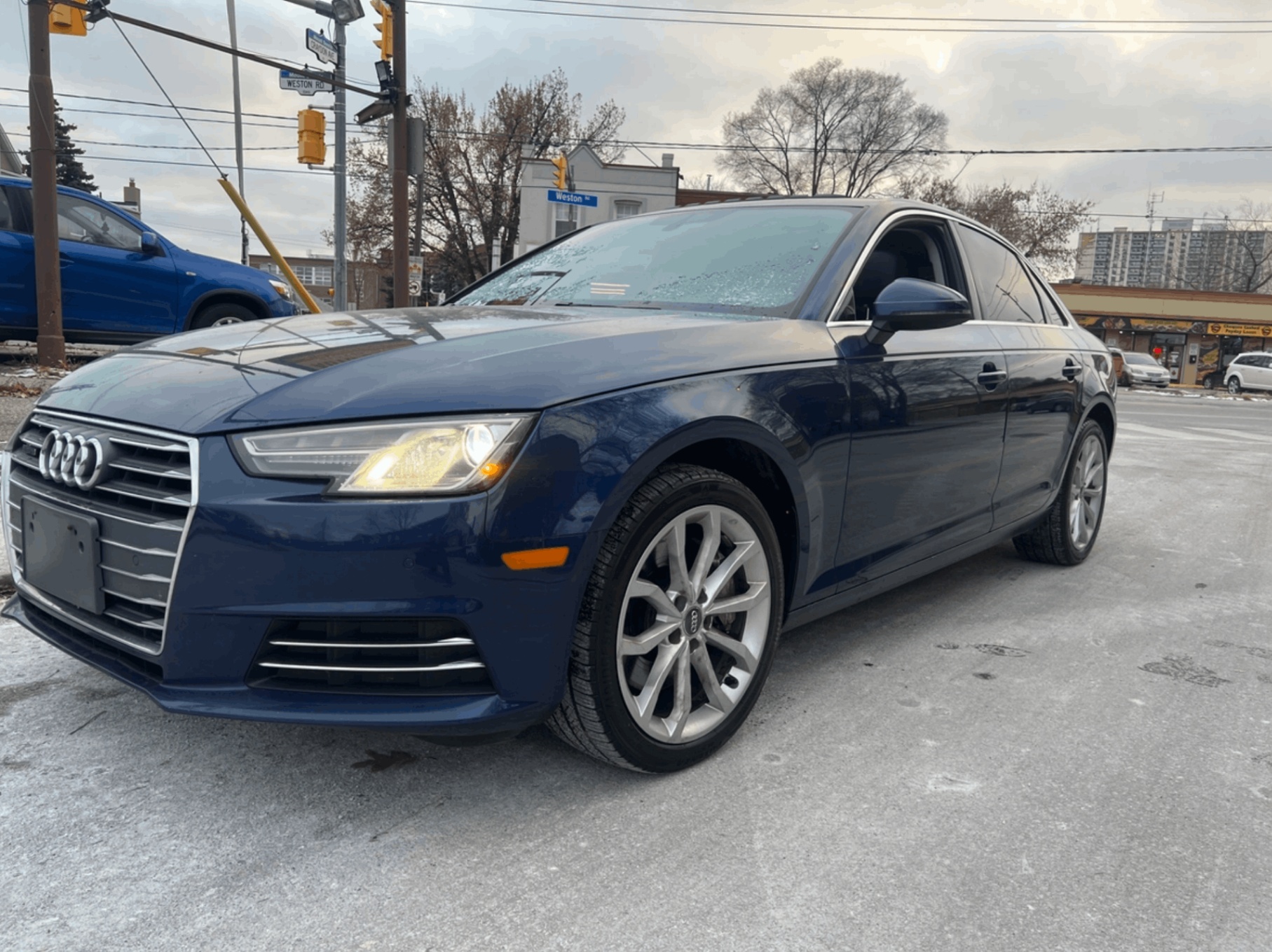 Metallic Dark Blue 2017 Audi A4 Sedan Automatic