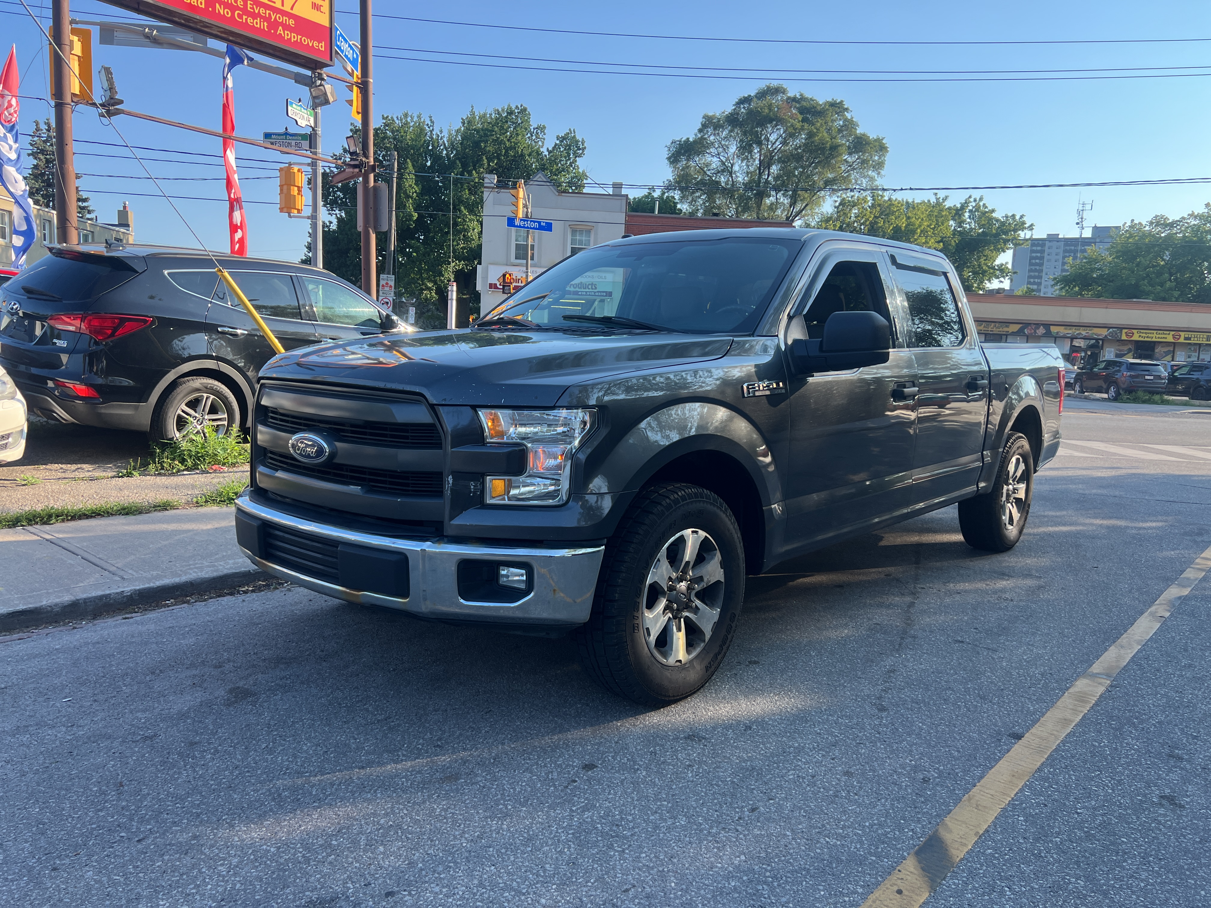 Gray 2017 Ford F-150 Pickup Truck 4X2 Automatic