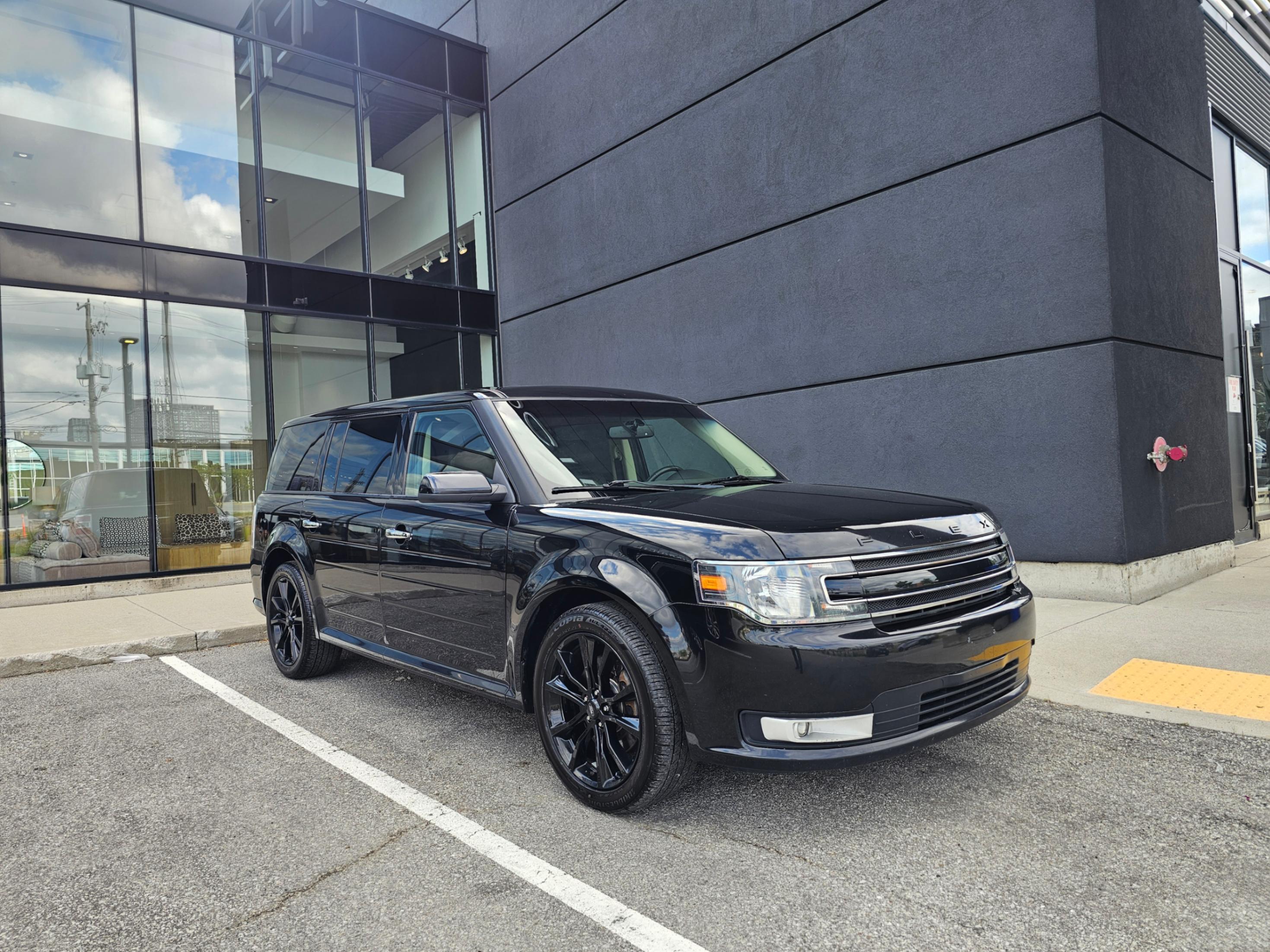 Black 2019 Ford Flex SEL AWD SUV / Crossover All-Wheel Drive Automatic