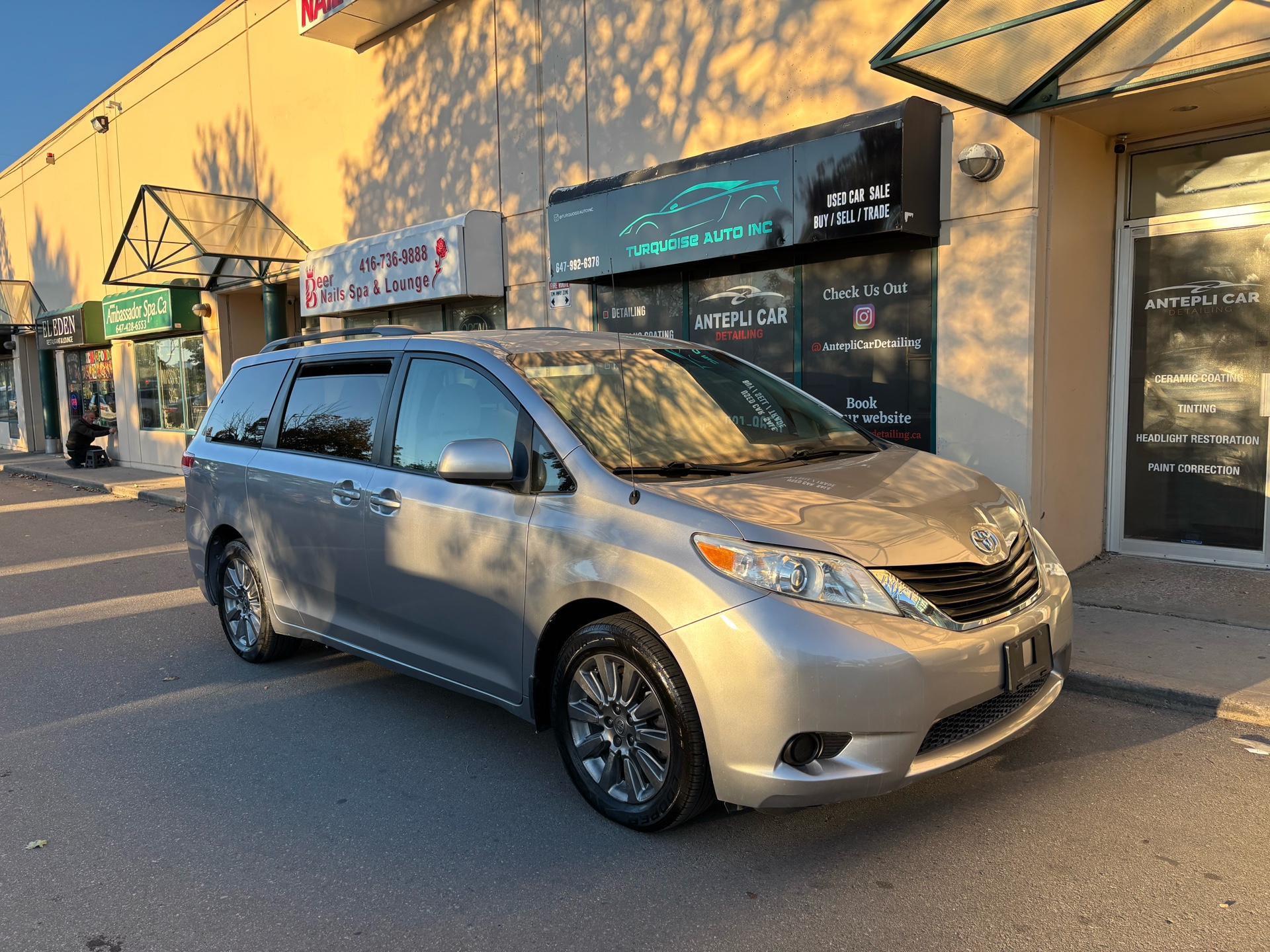 Silver 2011 Toyota Sienna Minivan All-Wheel Drive Automatic