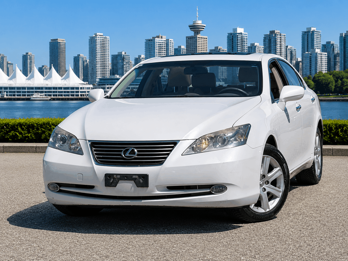 White 2008 Lexus ES Sedan Front-Wheel Drive Automatic