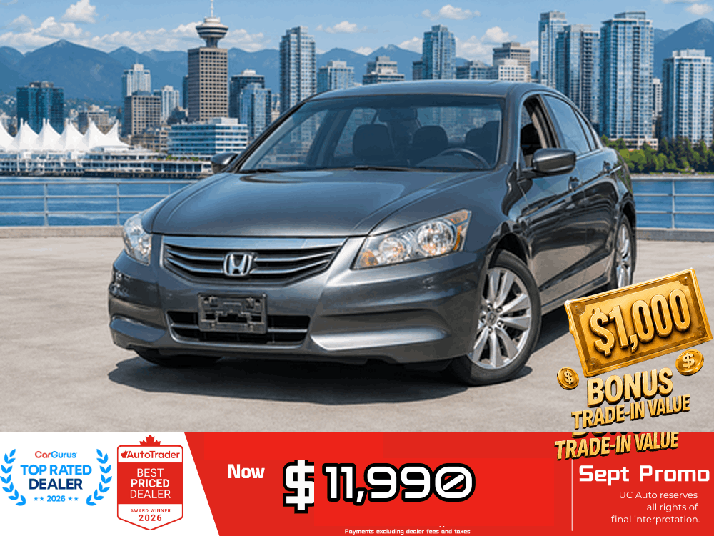 Gray 2011 Honda Accord Sedan Front-Wheel Drive Automatic