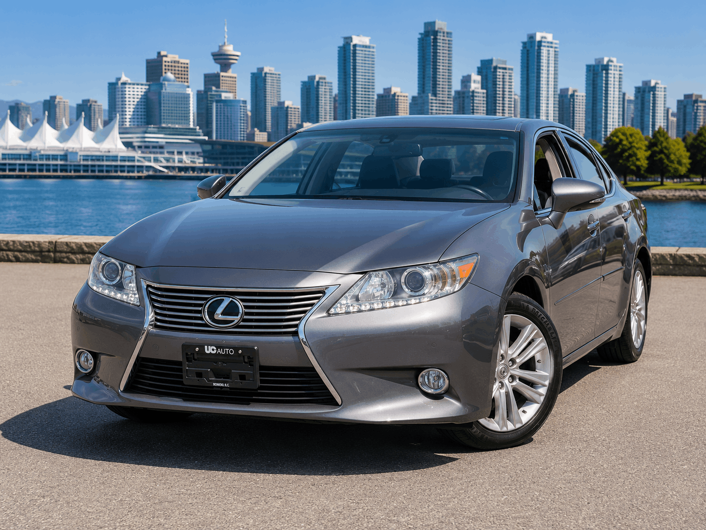 Gray 2015 Lexus ES 350 FWD Sedan Front-Wheel Drive Automatic