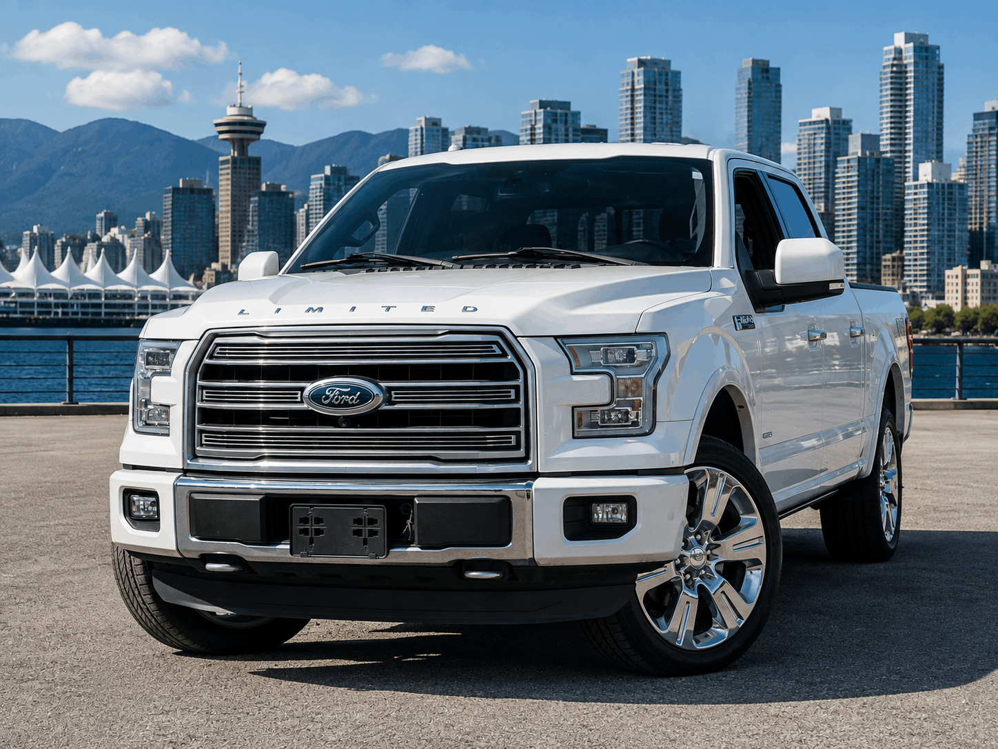 White 2016 Ford F-150 Pickup Truck Four-Wheel Drive Automatic