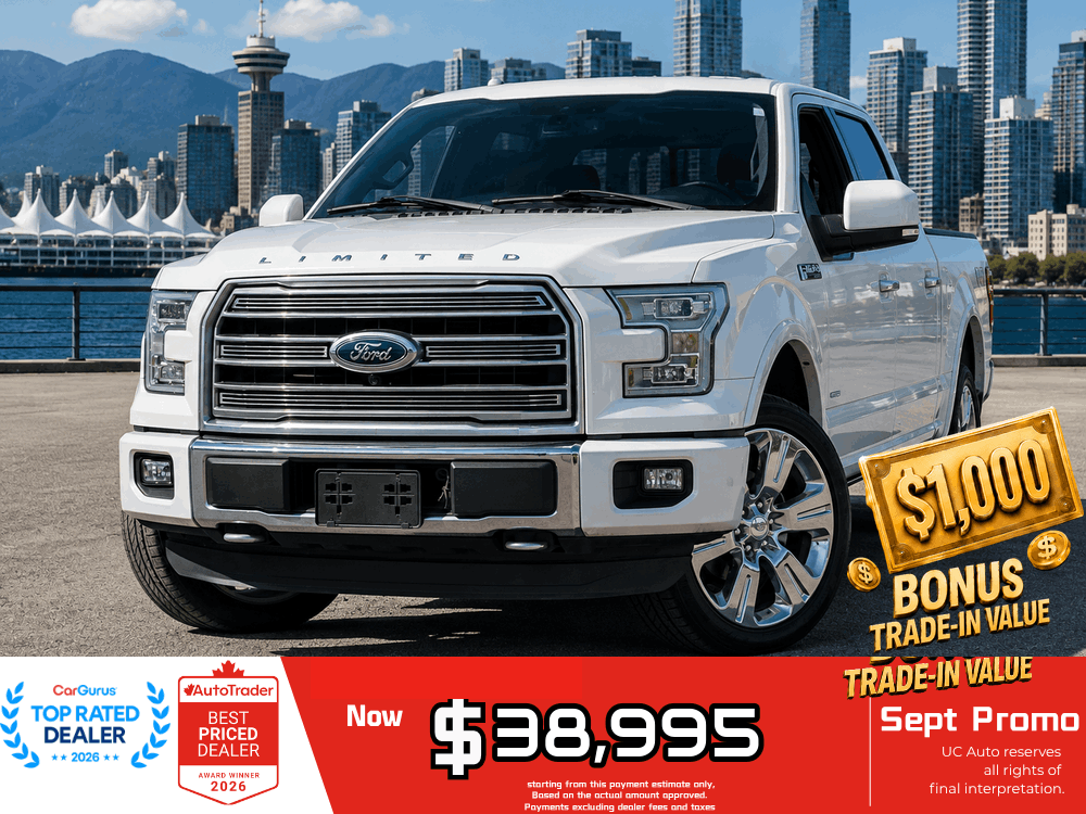 White 2016 Ford F-150 Pickup Truck Four-Wheel Drive Automatic