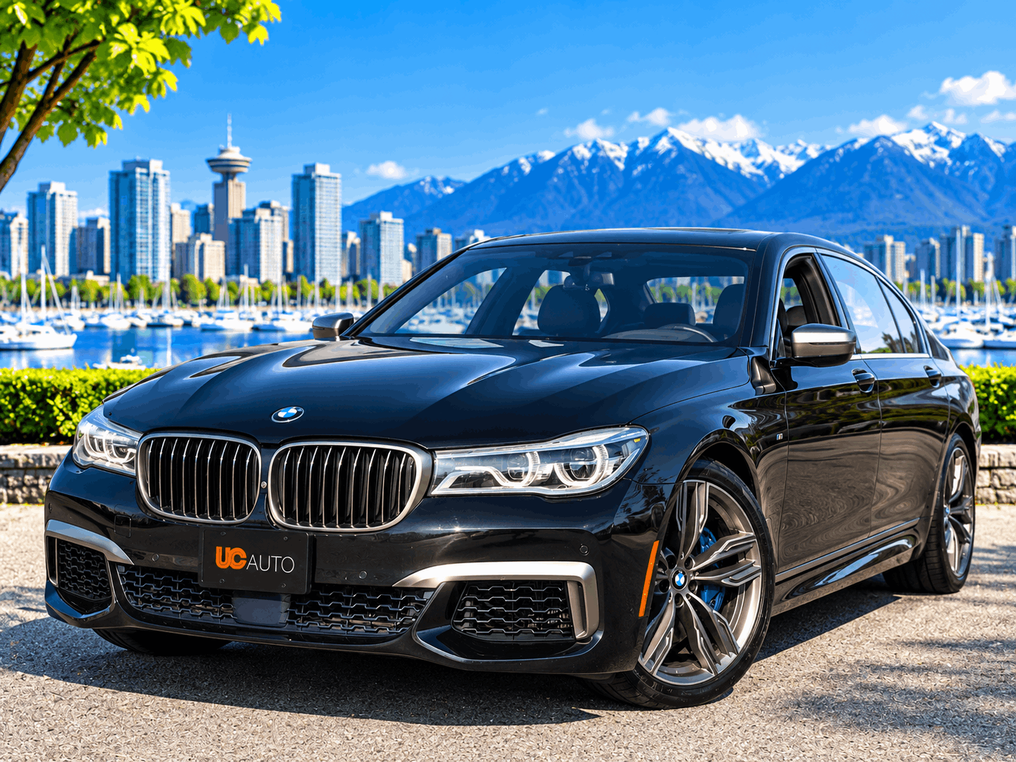 Black 2018 BMW 7 Series Sedan  Automatic