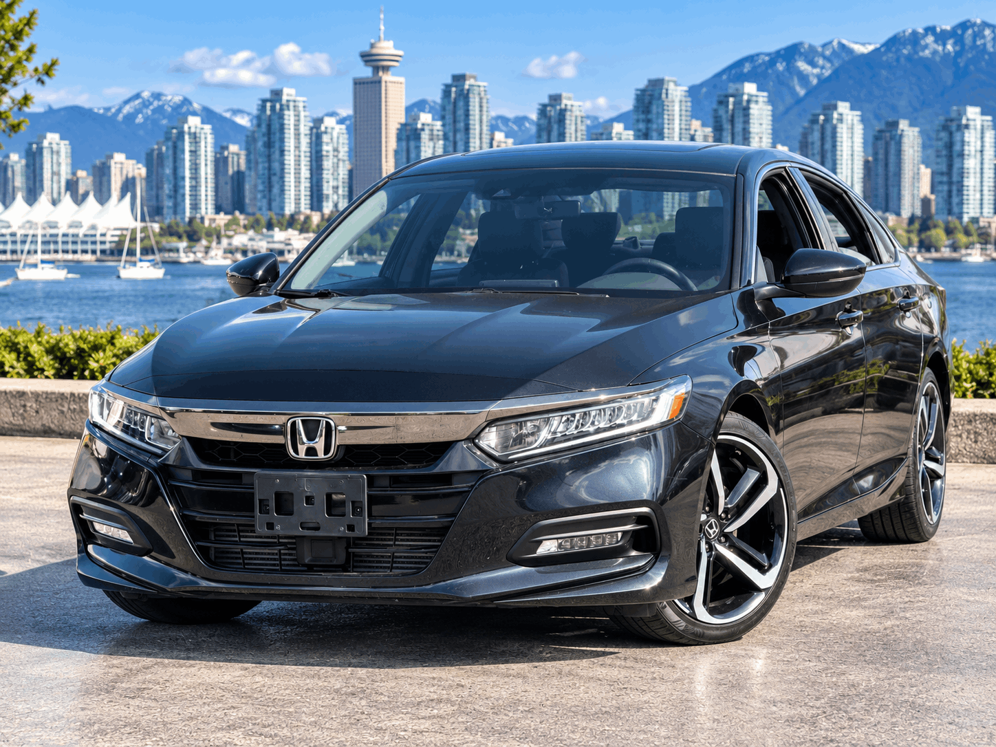 Black 2018 Honda Accord Sedan Front-Wheel Drive Automatic