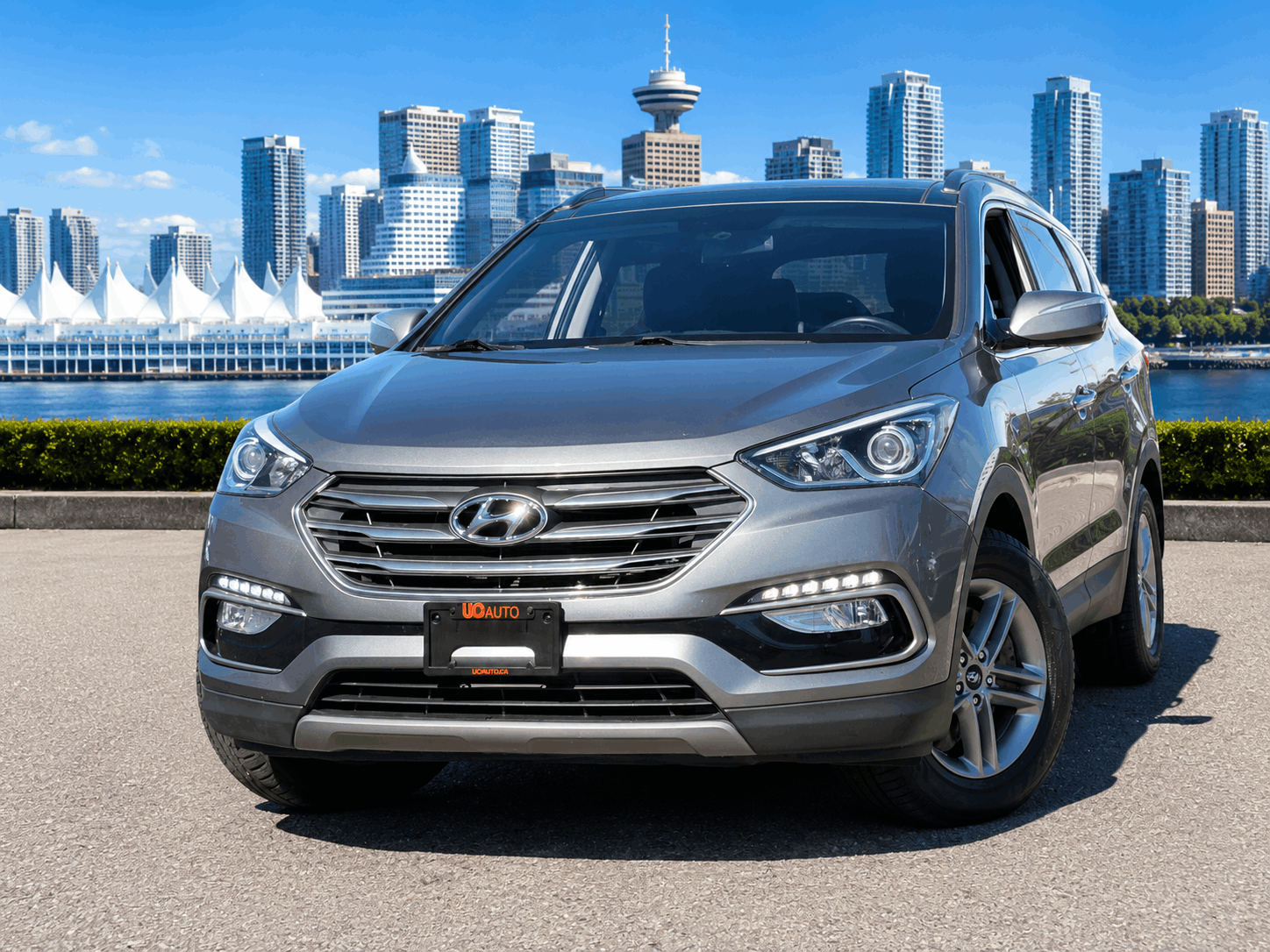 Gray 2018 Hyundai Santa Fe Sport SUV / Crossover All-Wheel Drive Automatic