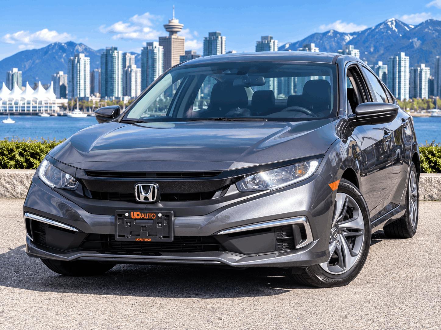 Gray 2019 Honda Civic Sedan Front-Wheel Drive Automatic