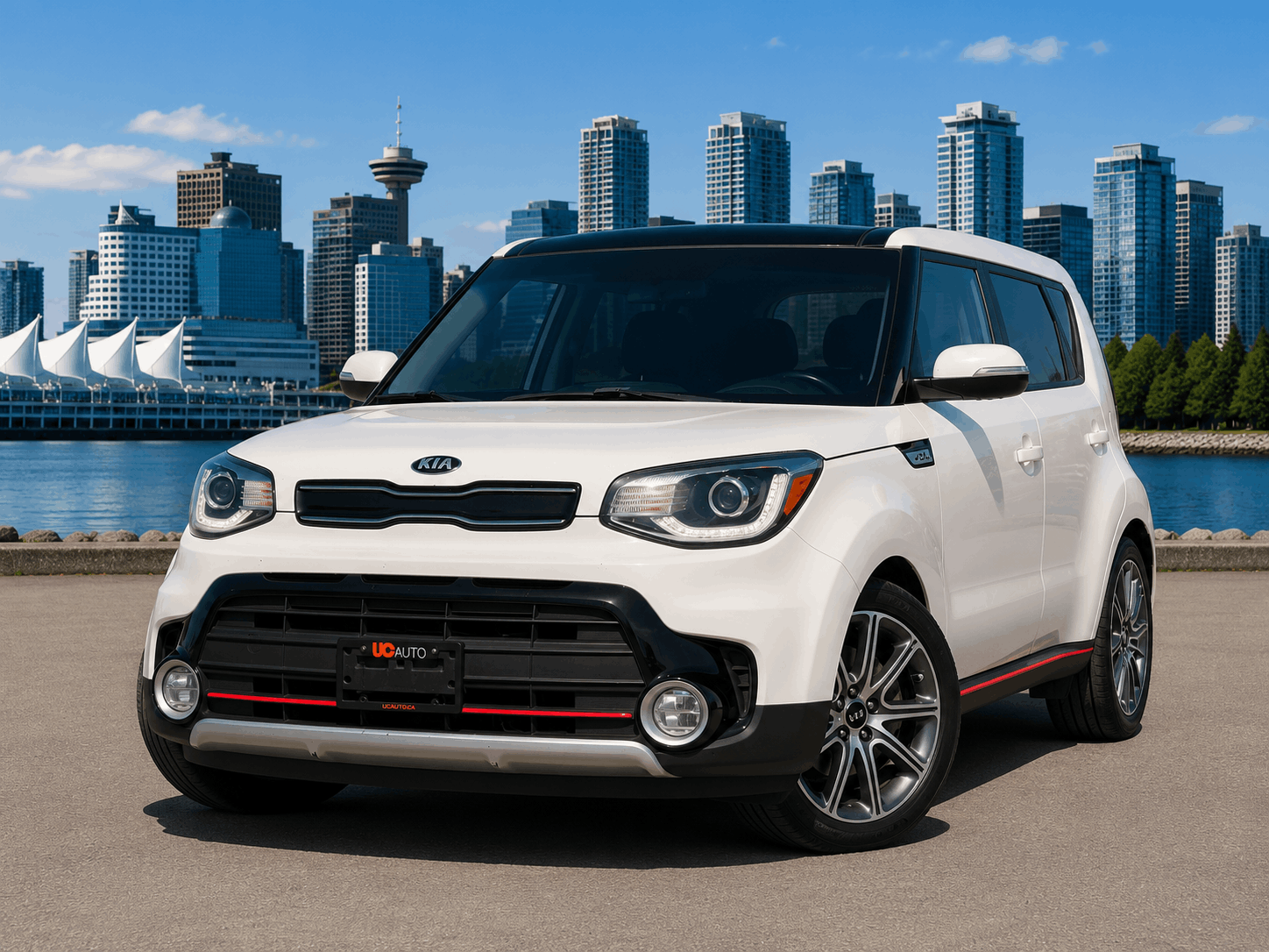 White 2019 Kia Soul Wagon Automatic