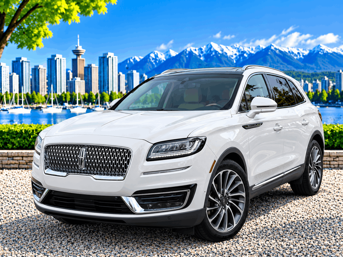 White 2019 Lincoln Nautilus SUV / Crossover All-Wheel Drive Automatic
