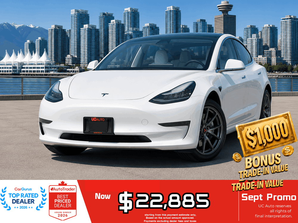 White 2019 Tesla Model 3 Sedan Rear-Wheel Drive Automatic