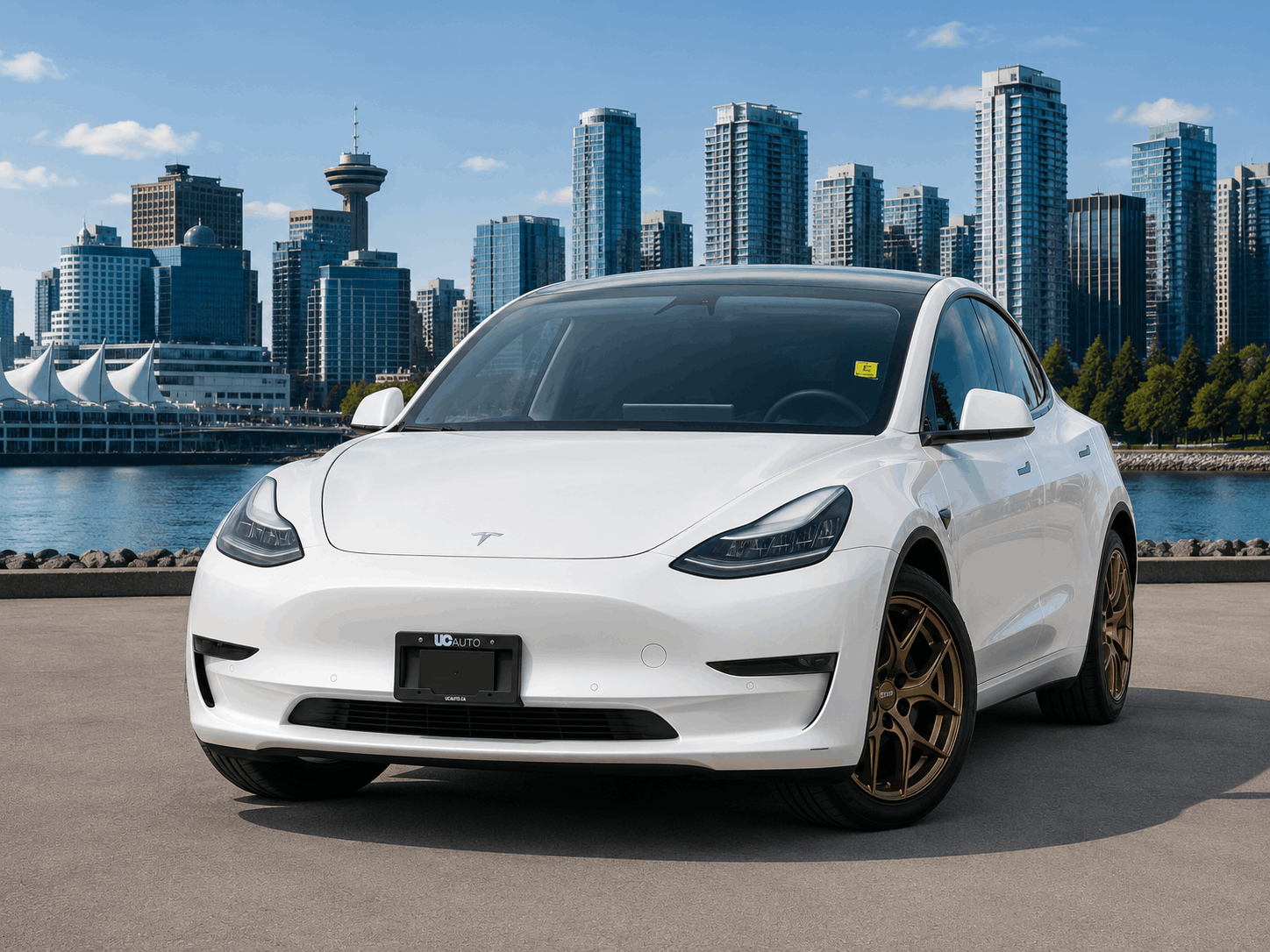 White 2020 Tesla Model 3 Sedan Rear-Wheel Drive Automatic