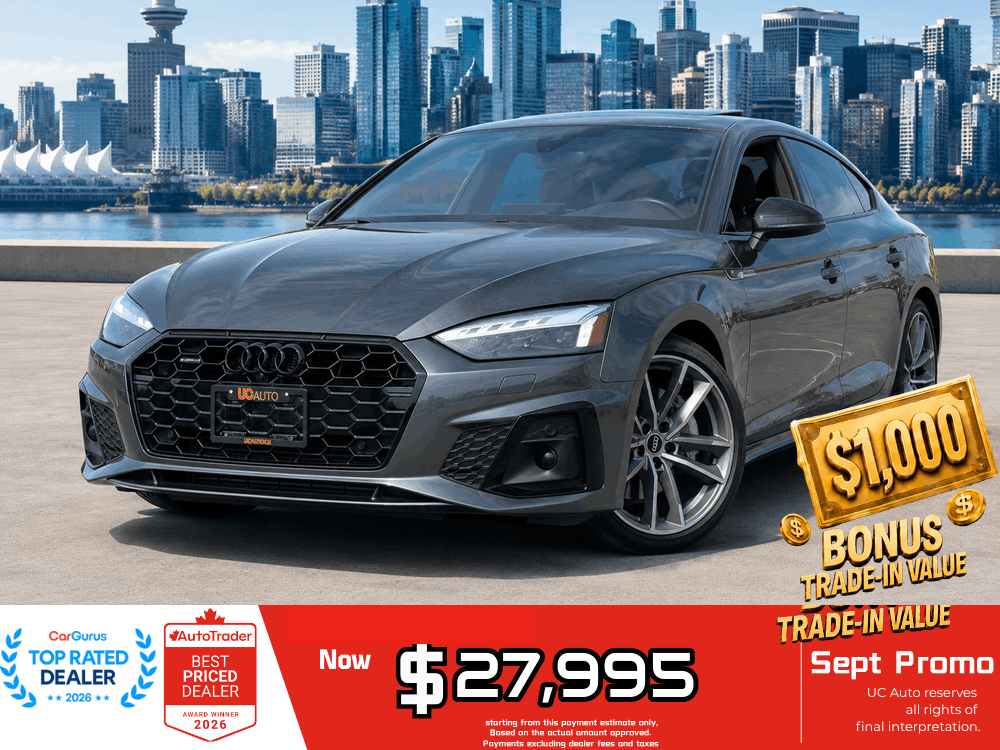 Gray 2021 Audi A5 Sportback Sedan Automatic