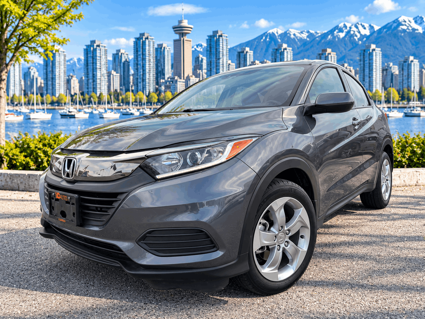 Gray 2021 Honda HR-V SUV / Crossover All-Wheel Drive Automatic