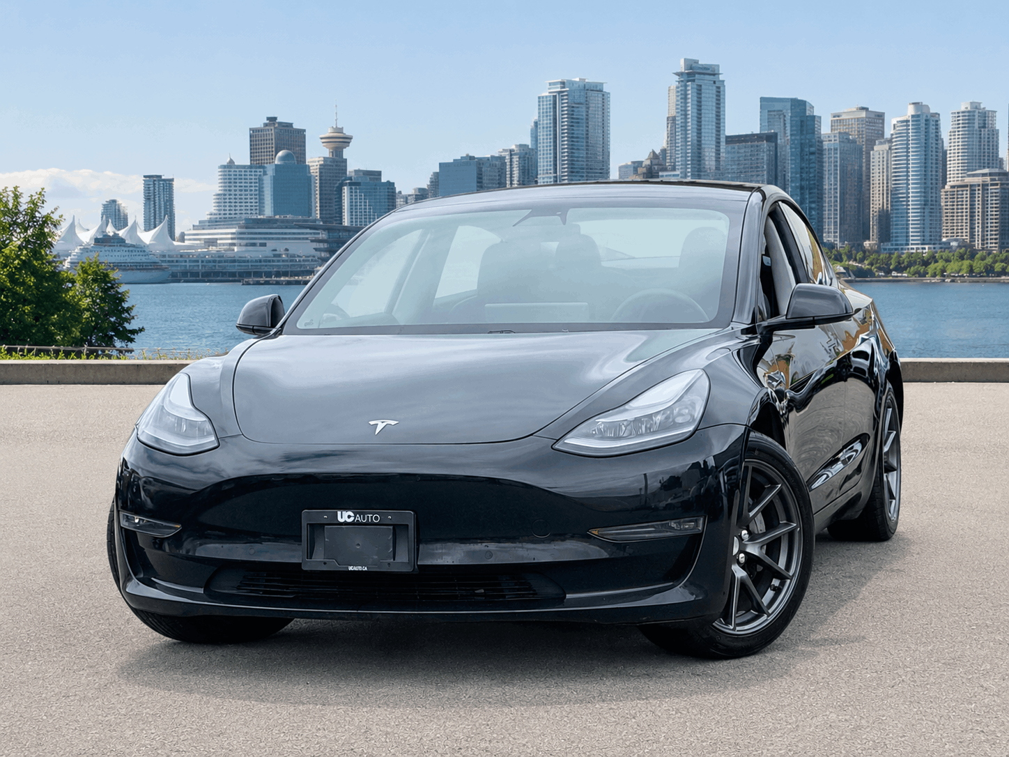 White 2021 Tesla Model 3 Long Range AWD Sedan All-Wheel Drive Automatic