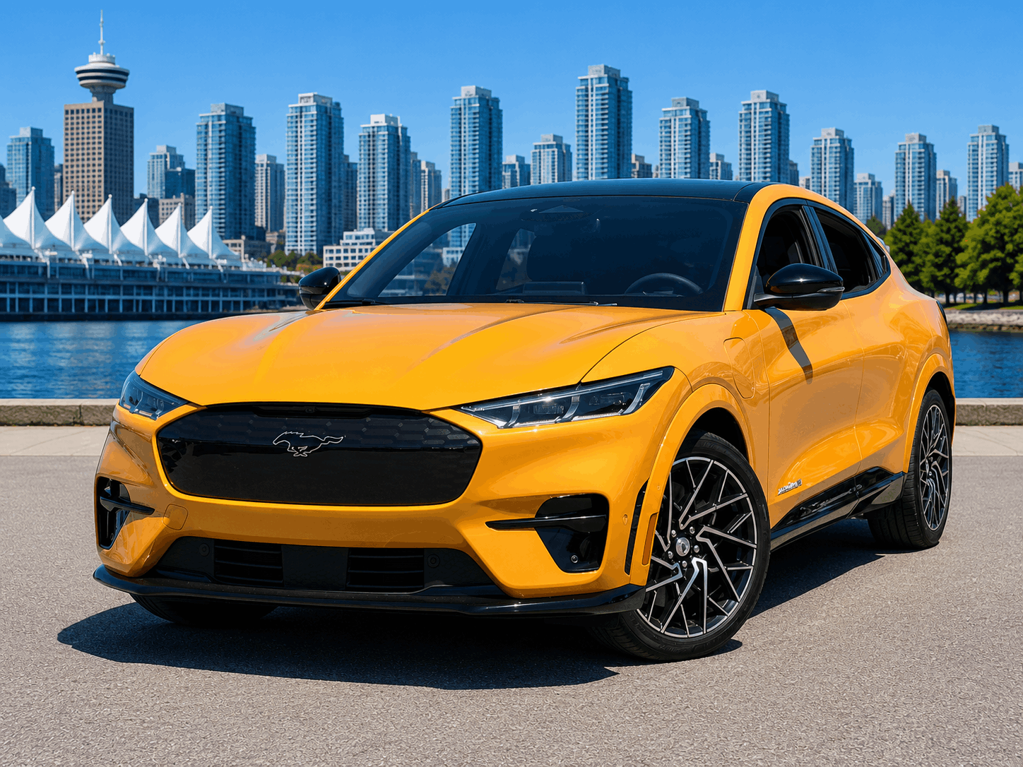 Yellow 2022 Ford Mustang Mach-E GT AWD SUV / Crossover All-Wheel Drive Automatic