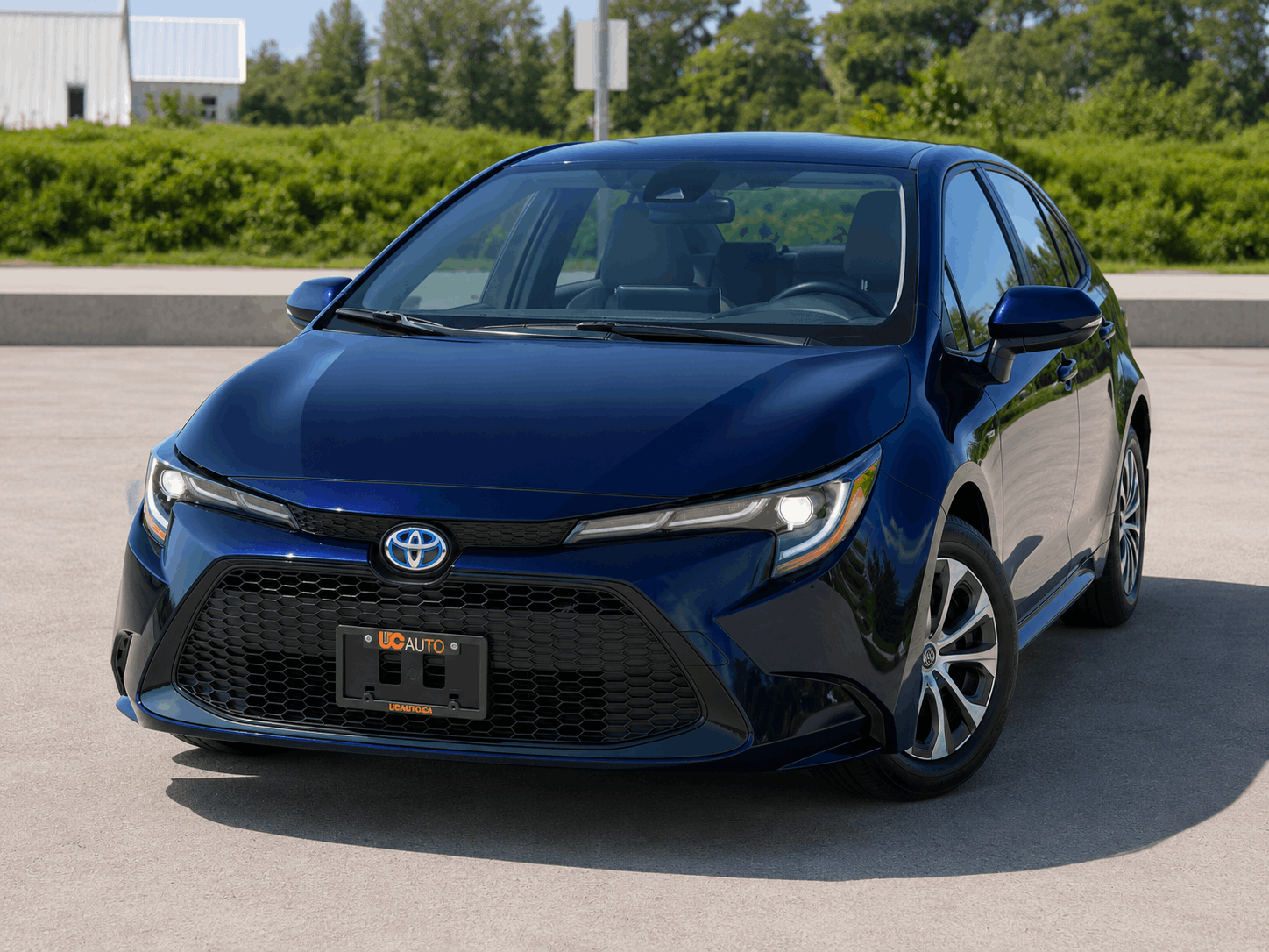 Blue 2022 Toyota Corolla Hybrid Sedan Automatic