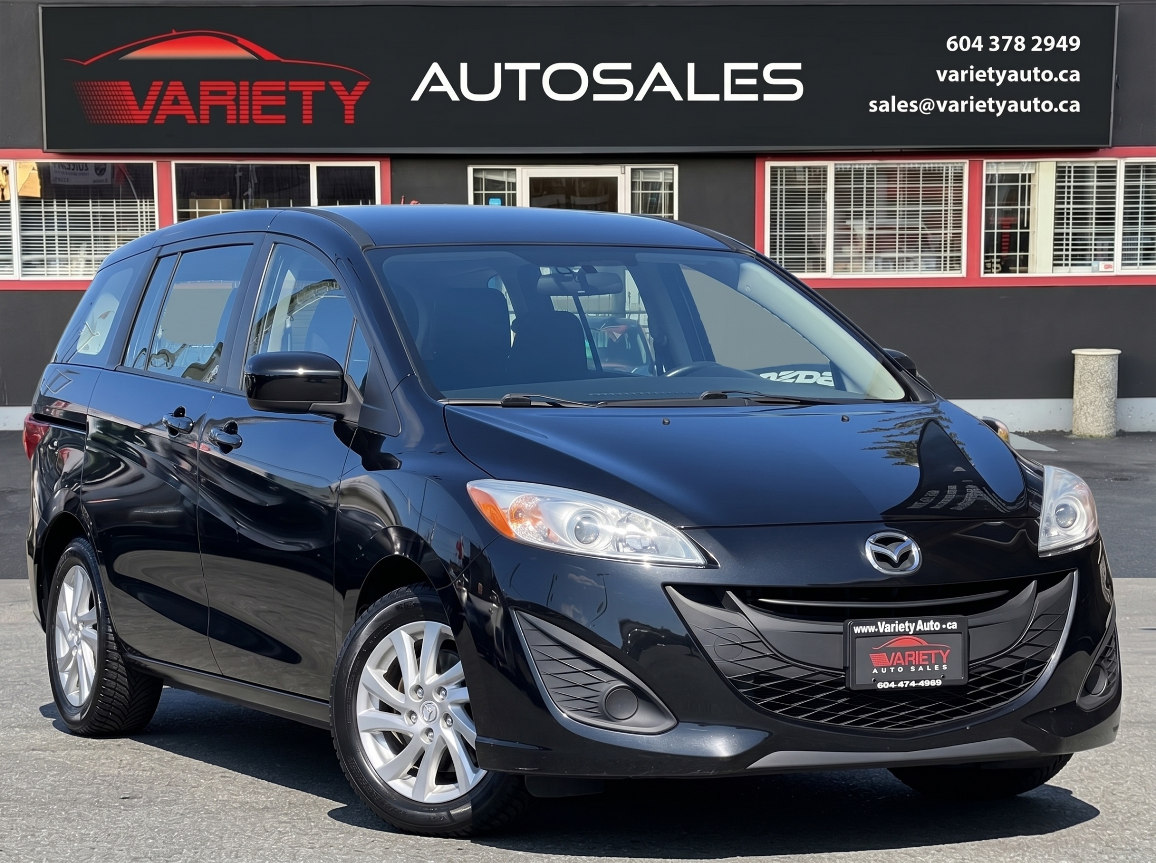 Black 2012 Mazda MAZDA5 GS Minivan Automatic