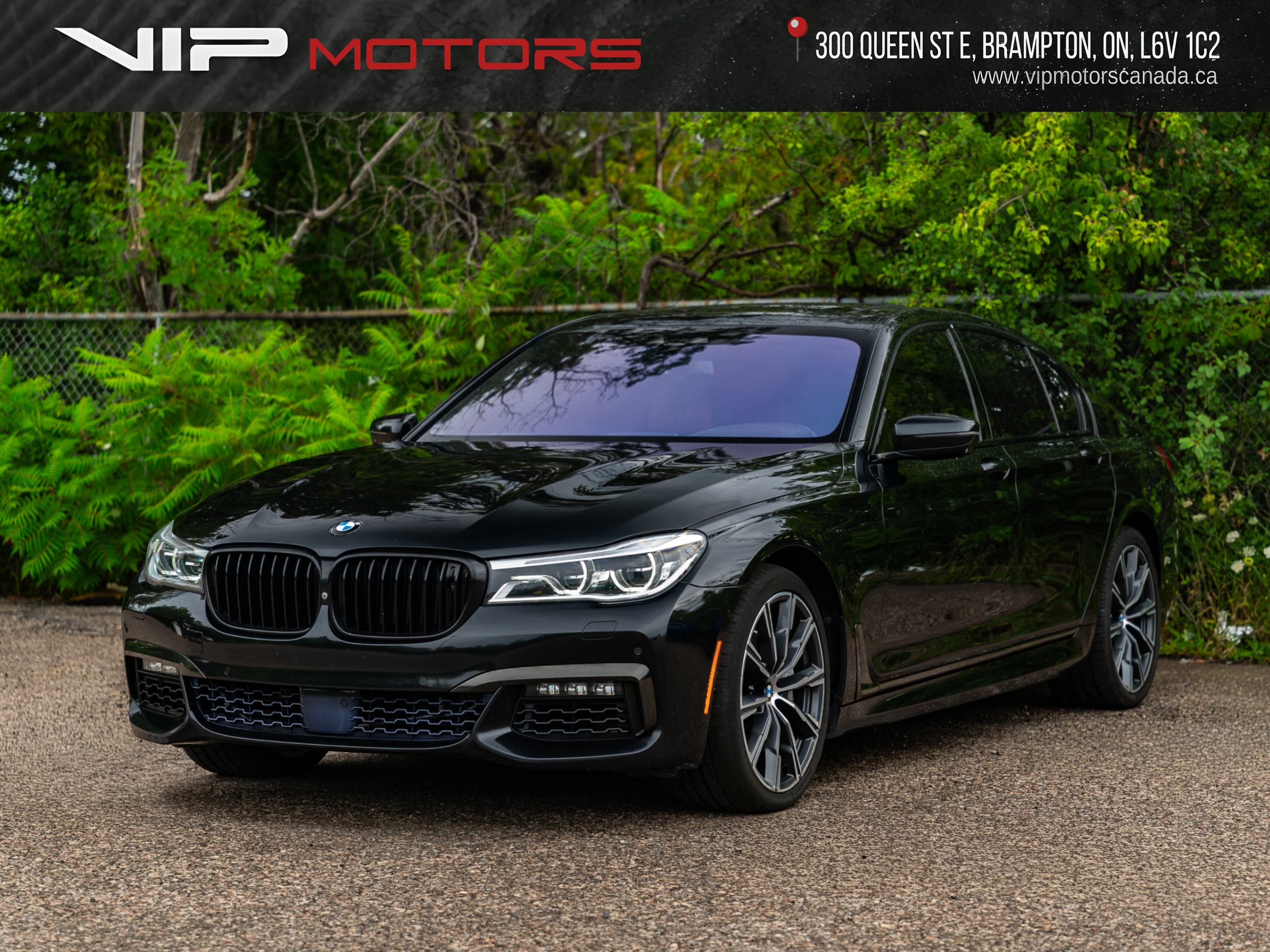 Black 2016 BMW 7 Series Sedan All-Wheel Drive Automatic