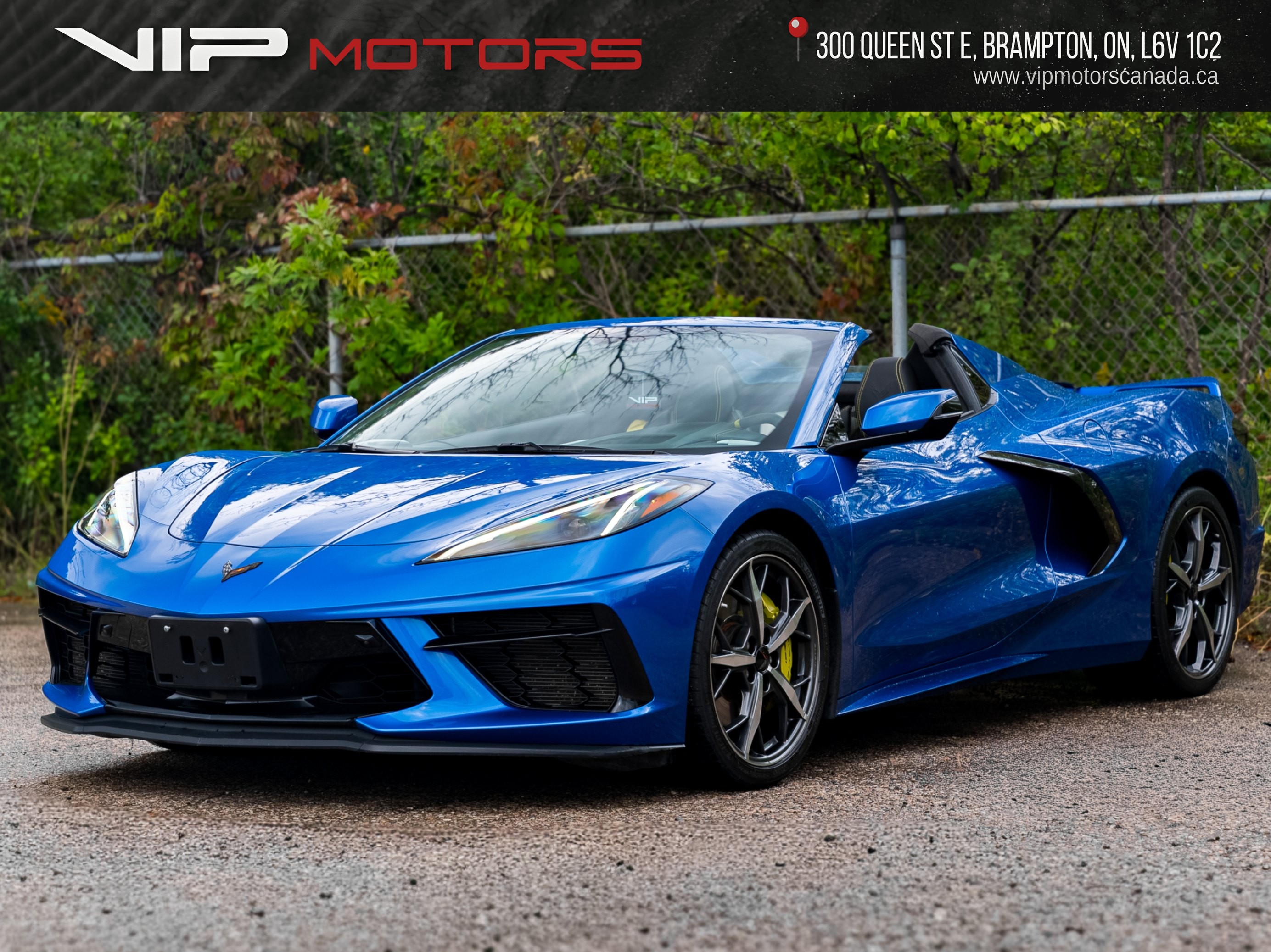 Blue 2021 Chevrolet Corvette Convertible Rear-Wheel Drive Automatic