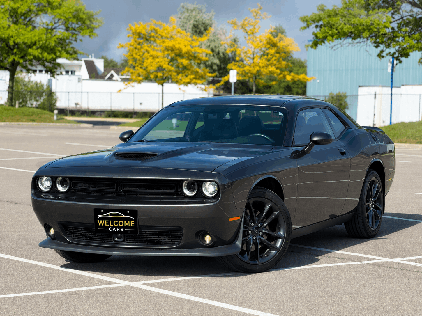 Gray 2023 Dodge Challenger Coupe All-Wheel Drive Automatic