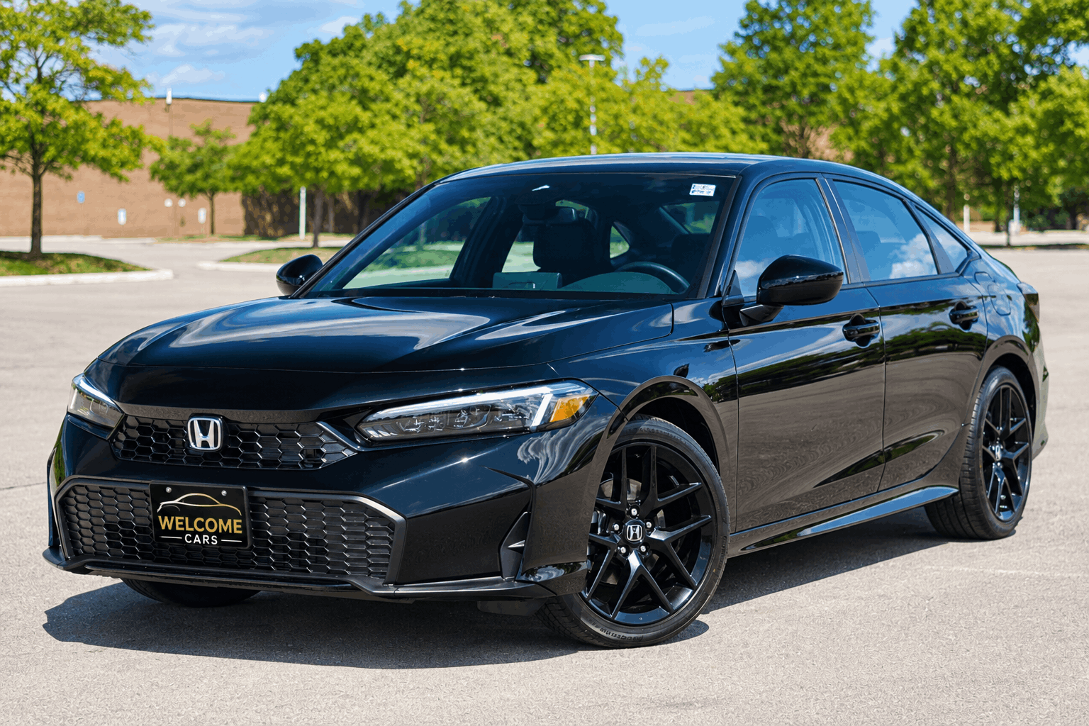 Black 2026 Honda Civic Hybrid Sedan Front-Wheel Drive Automatic