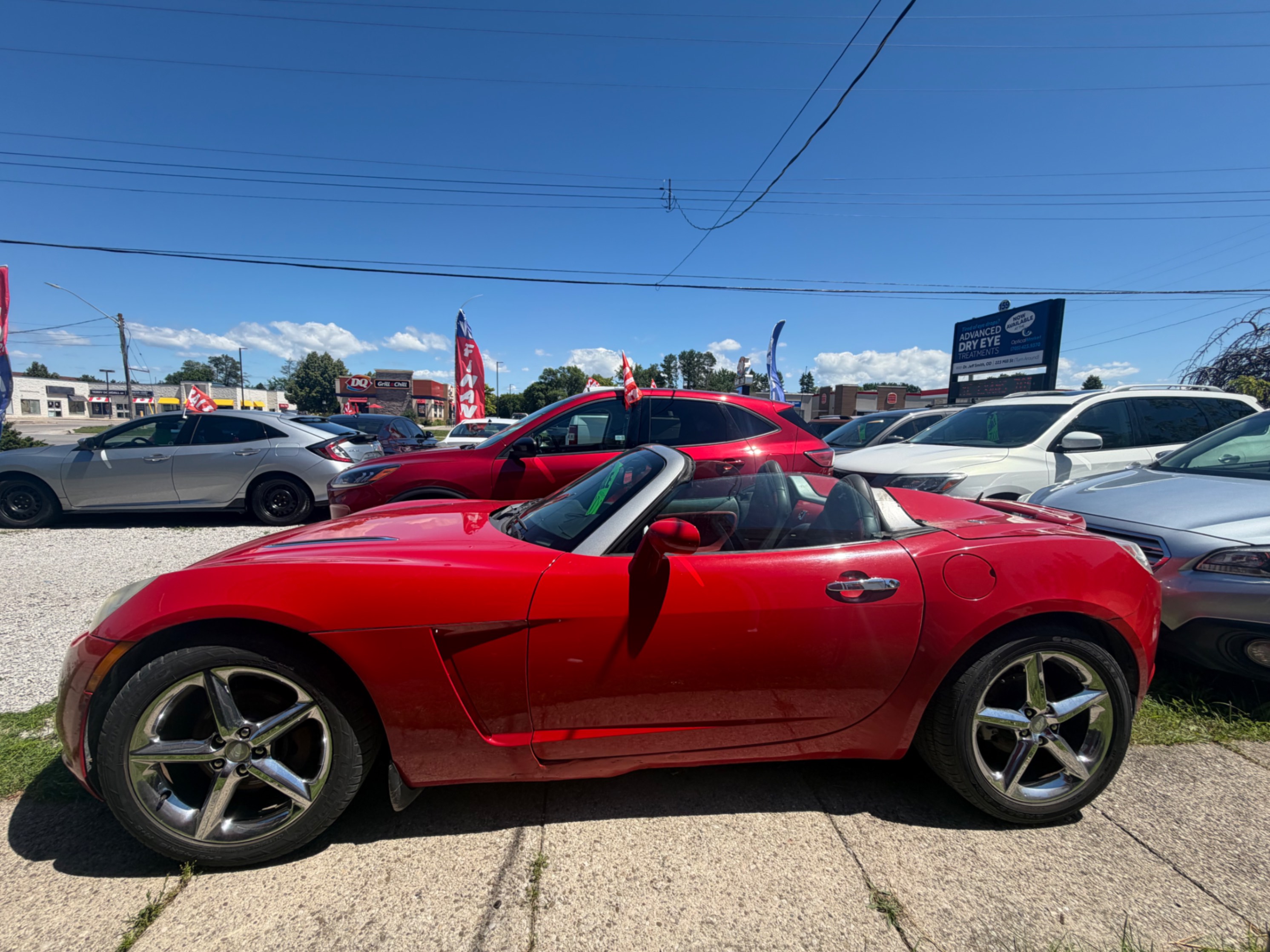 Red 2007 Saturn Sky Convertible Rear-Wheel Drive Automatic