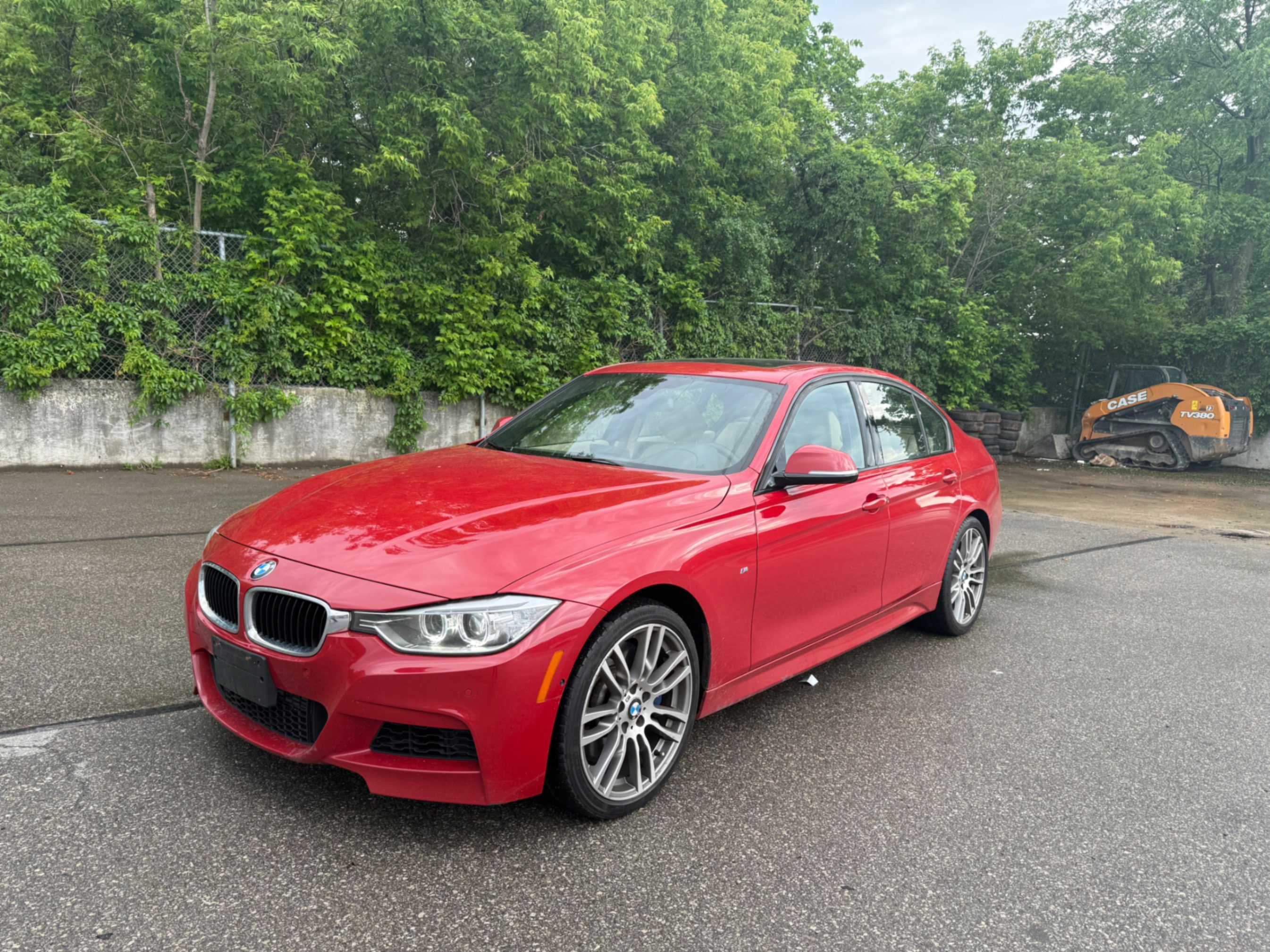 Red 2014 BMW 3 Series Sedan All-Wheel Drive Automatic