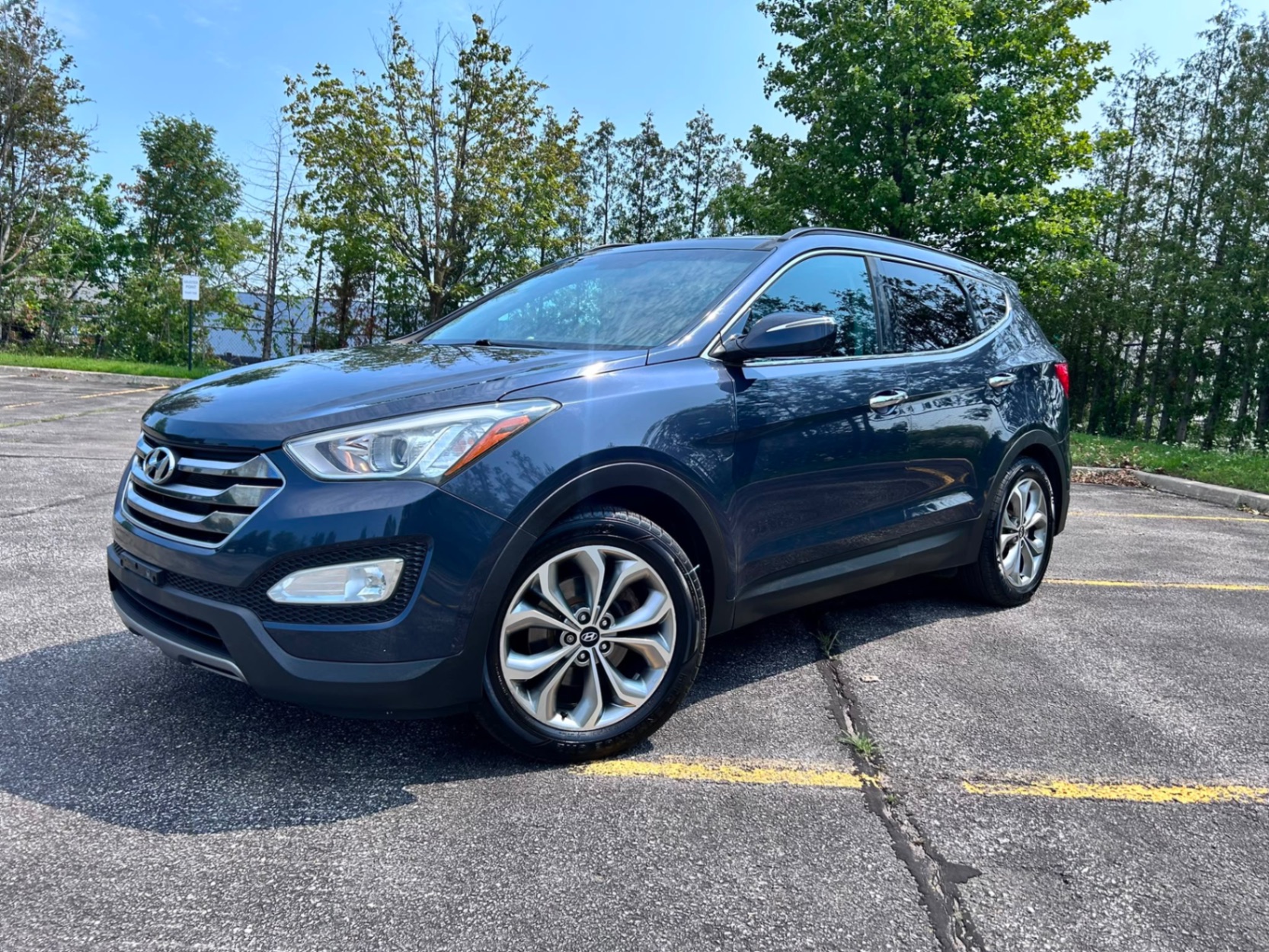 Blue 2016 Hyundai Santa Fe Sport SUV / Crossover Automatic
