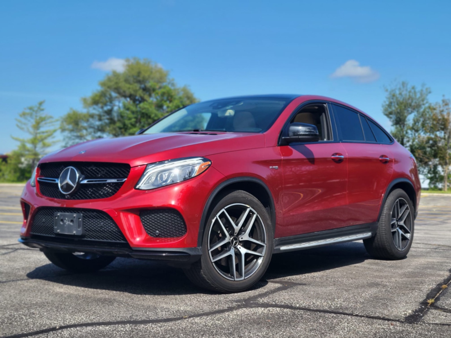 Red 2017 Mercedes-Benz GLE SUV / Crossover All-Wheel Drive Automatic