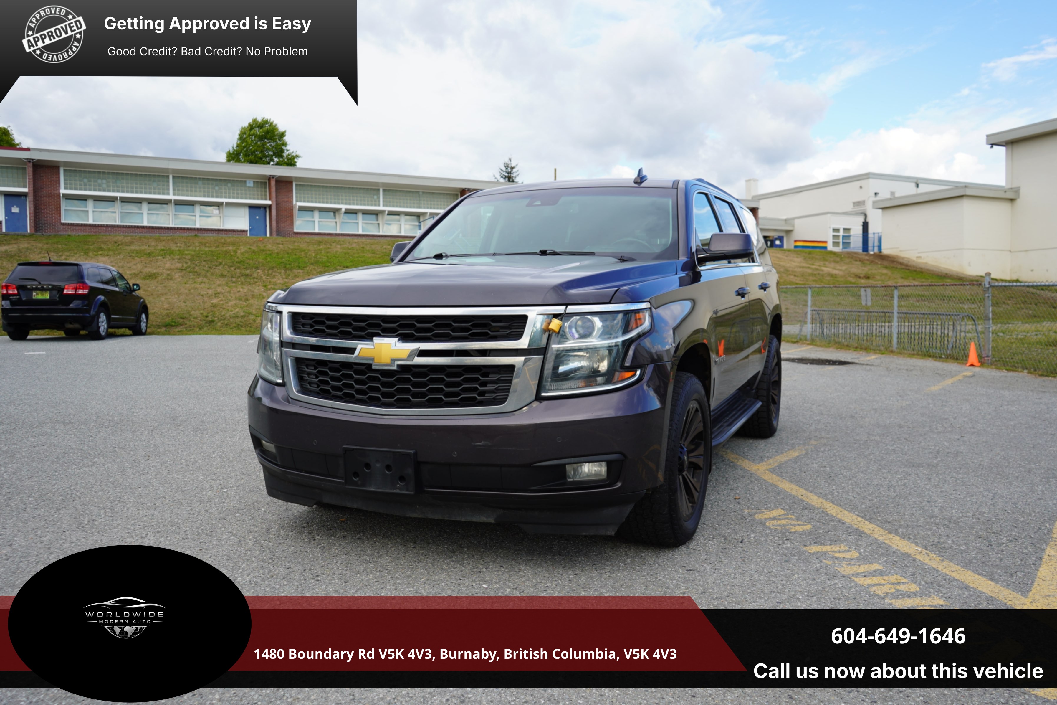 Gray 2016 Chevrolet Tahoe SUV / Crossover Four-Wheel Drive Automatic