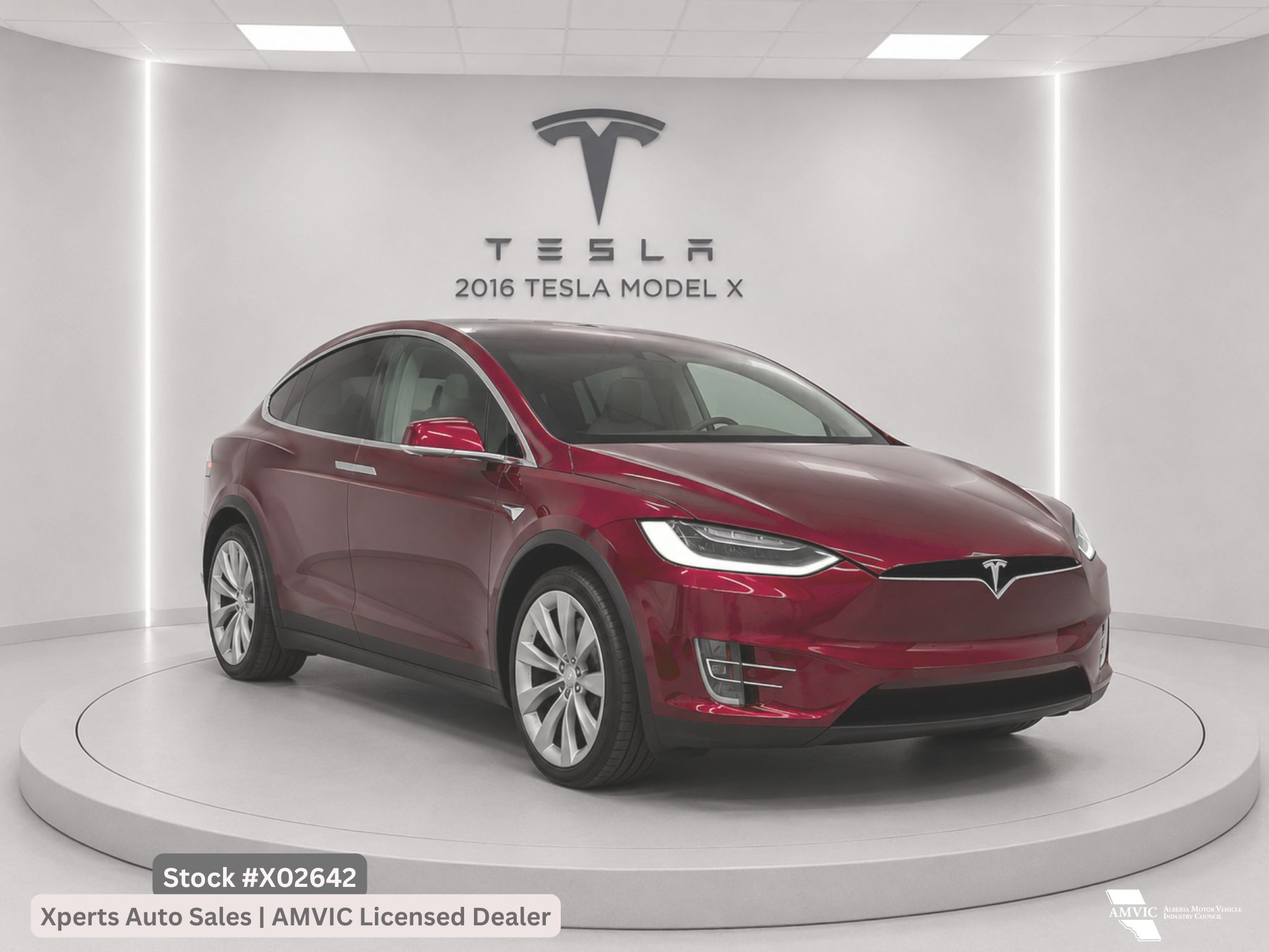 Metallic Blaze Red 2016 Tesla Model X SUV / Crossover All-Wheel Drive Automatic