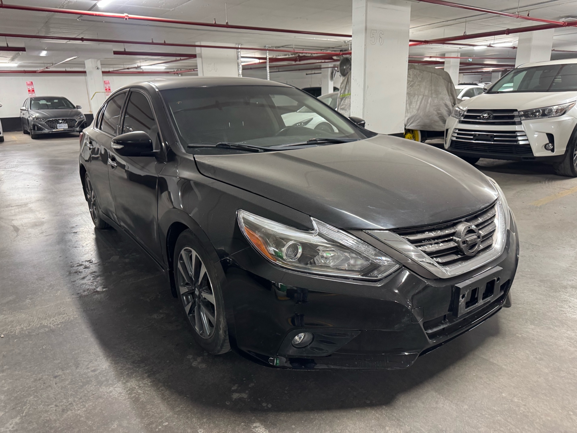 Black 2017 Nissan Altima 2.5 SL Sedan Front-Wheel Drive Automatic
