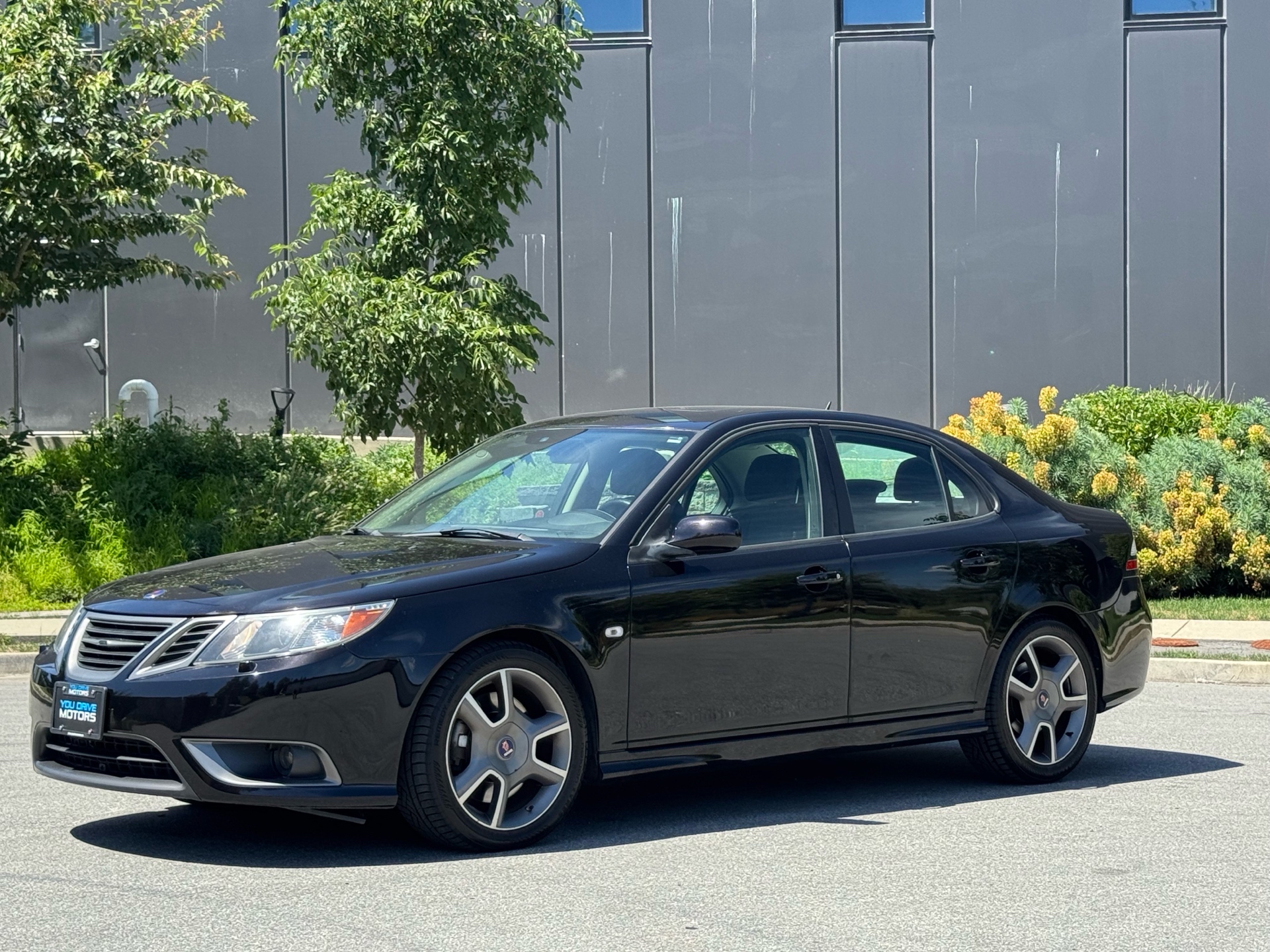 Black 2008 Saab 9-3 Turbo X Sedan All-Wheel Drive Automatic
