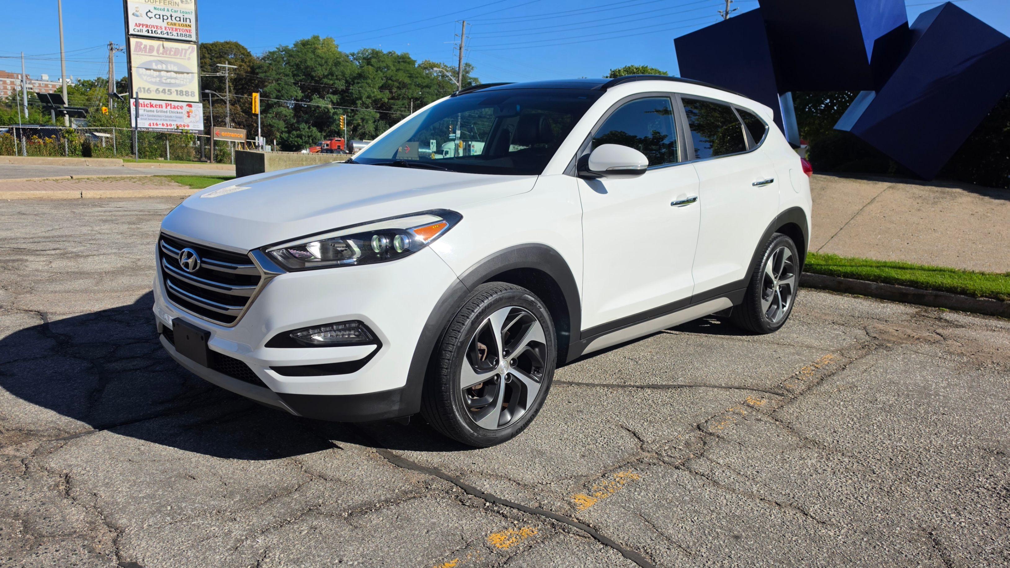 White 2017 Hyundai Tucson SUV / Crossover All-Wheel Drive Automatic