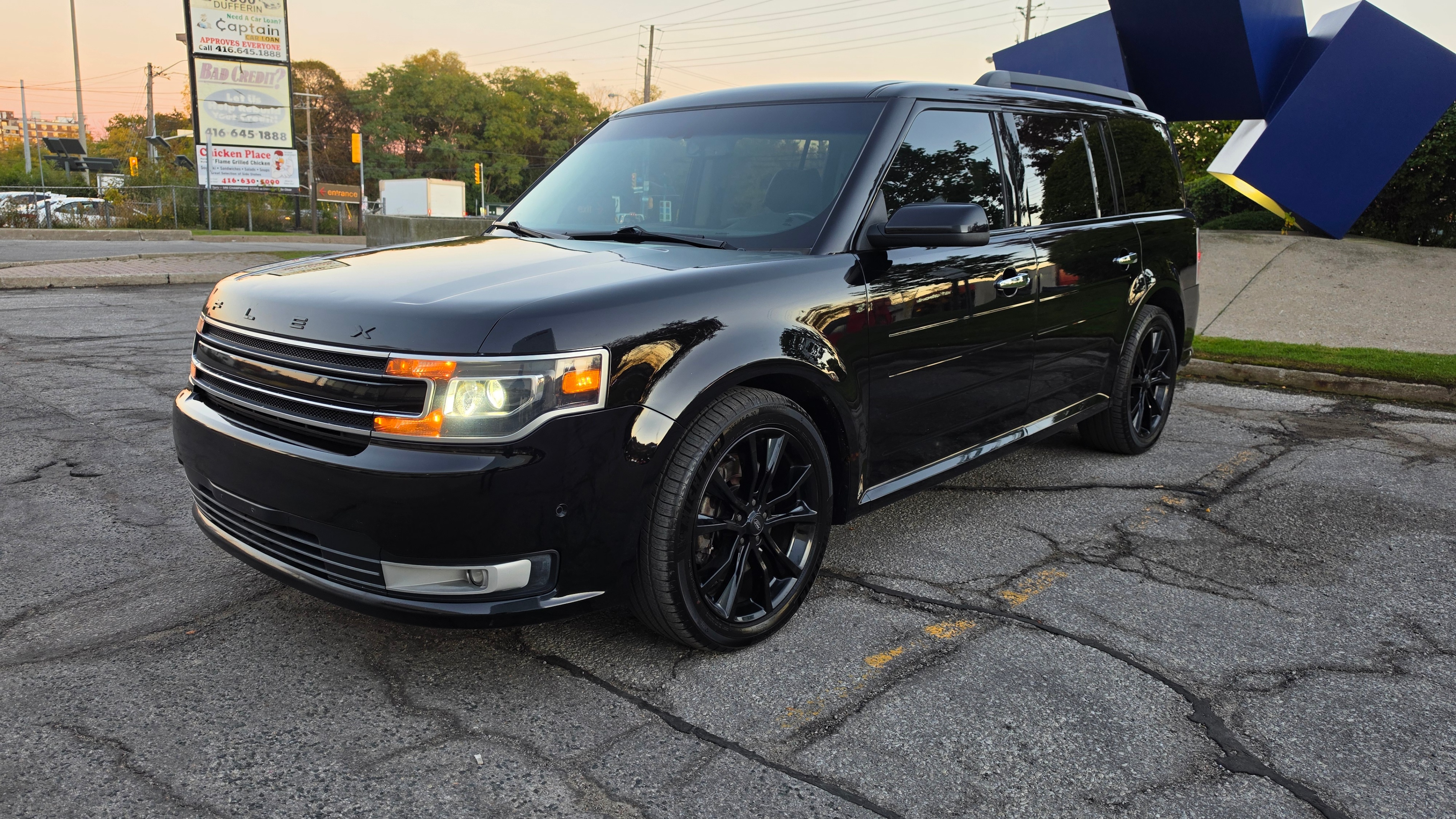 Black 2018 Ford Flex SUV / Crossover All-Wheel Drive Automatic