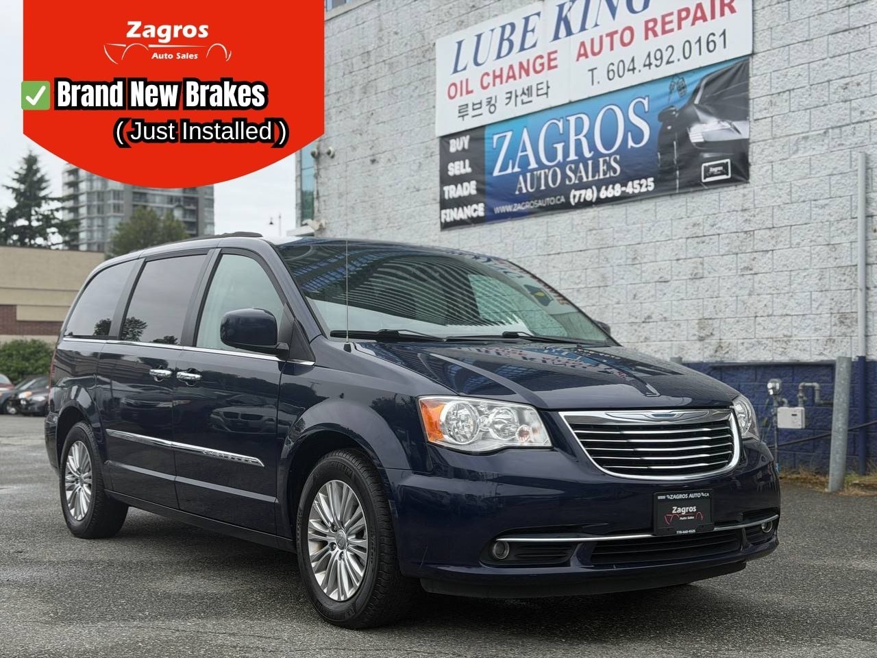 Blue 2015 Chrysler Town & Country Touring-L FWD Minivan Front-Wheel Drive Automatic