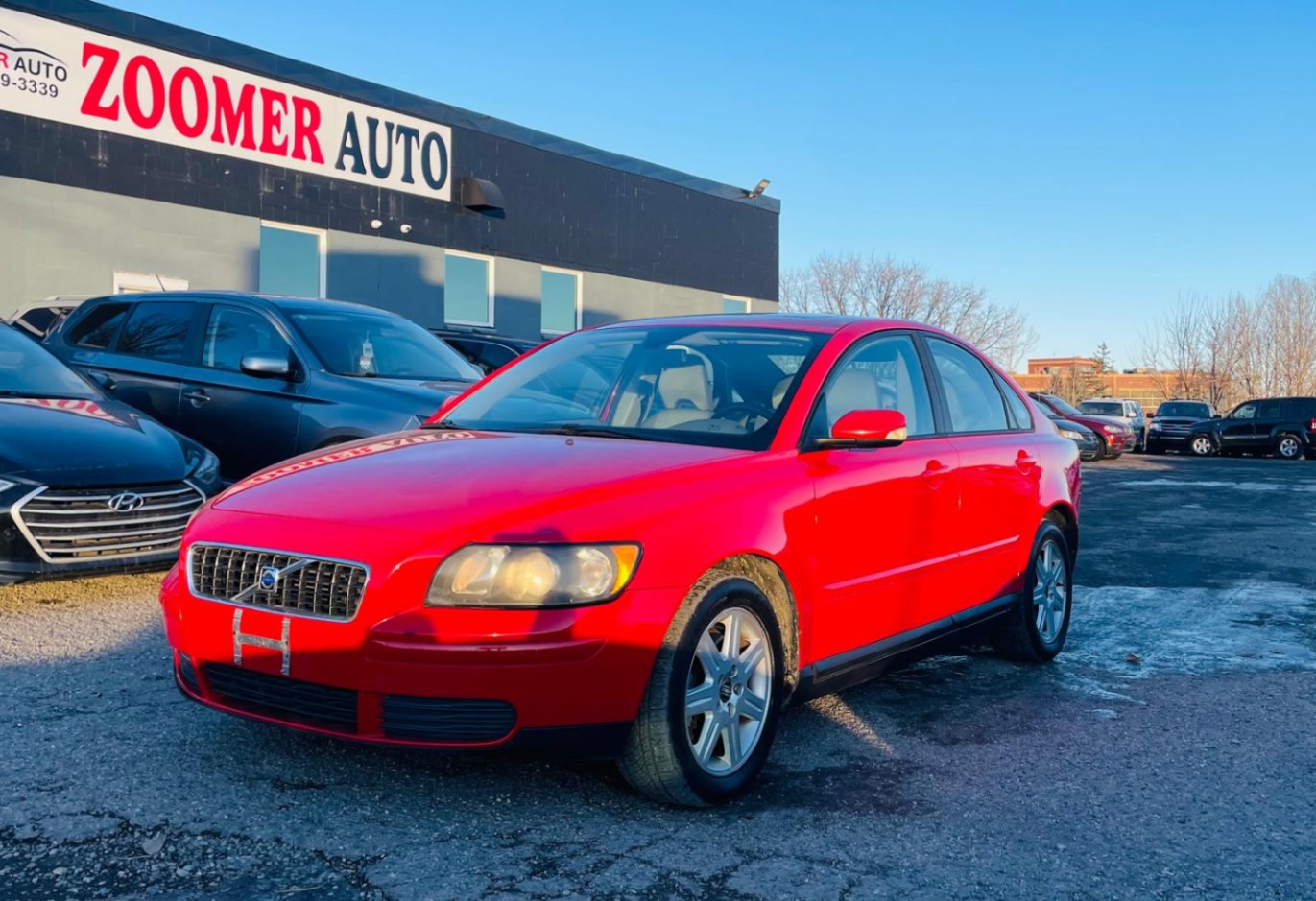 Red 2006 Volvo S40 2.4i Sedan Front-Wheel Drive Automatic