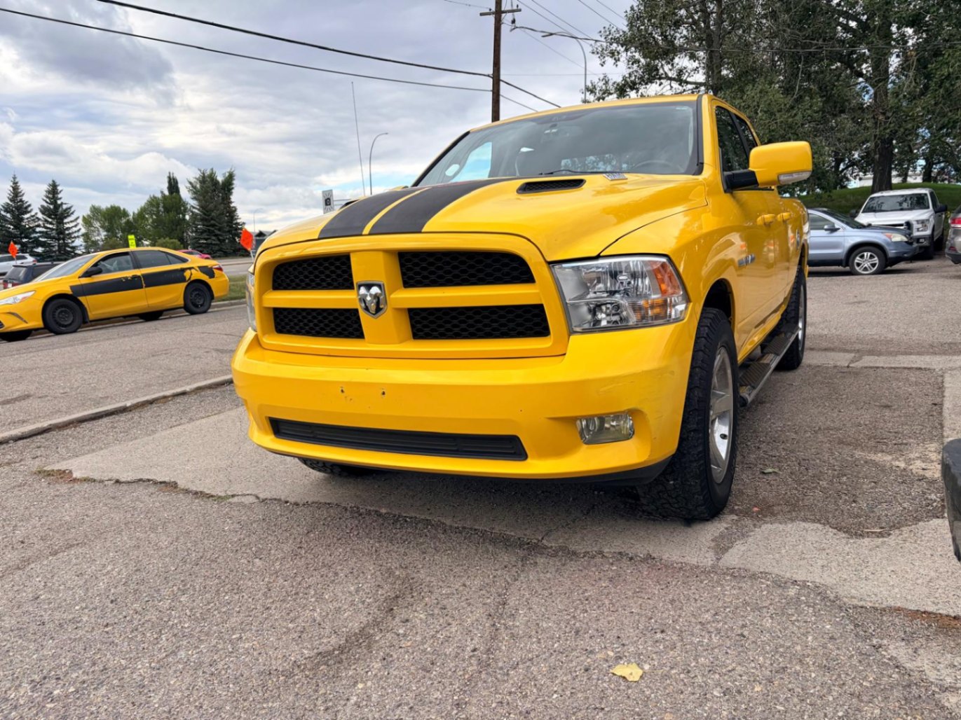 Yellow 2009 Dodge RAM 1500 Pickup Truck Automatic