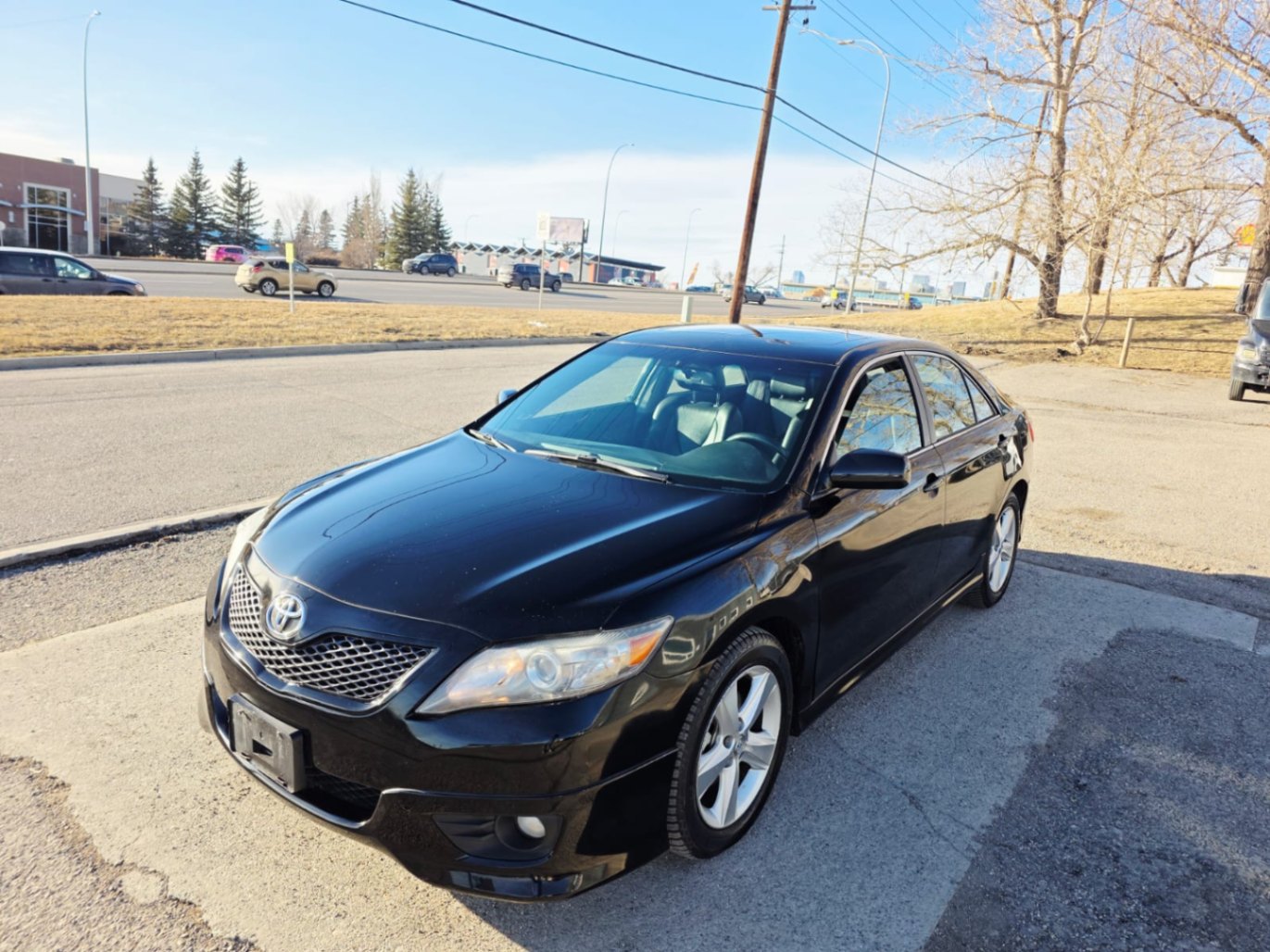 Black 2010 Toyota Camry Sedan Front-Wheel Drive Automatic