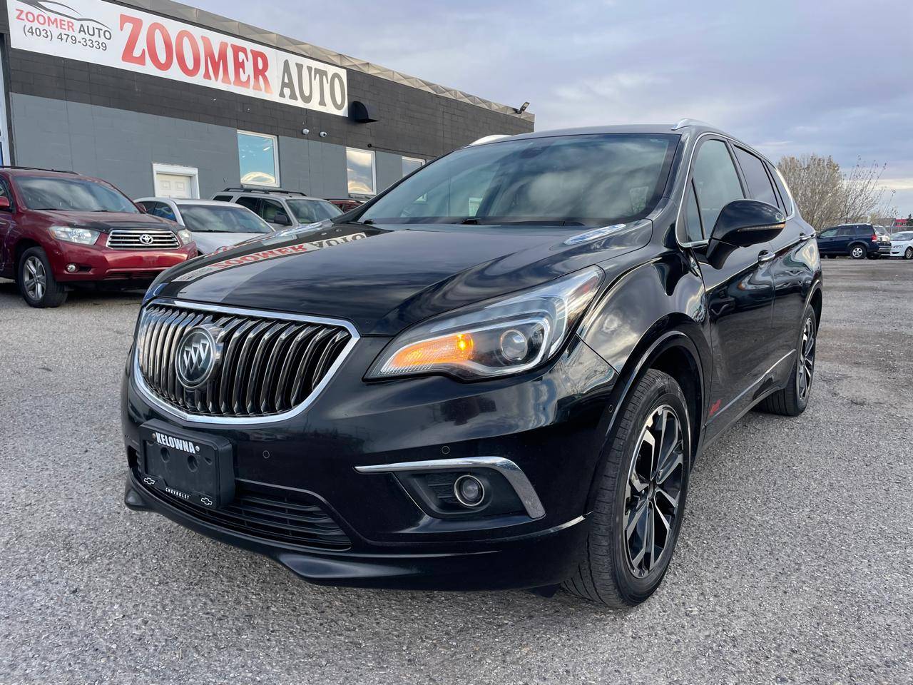 Black 2016 Buick Envision Premium II AWD SUV / Crossover All-Wheel Drive Automatic